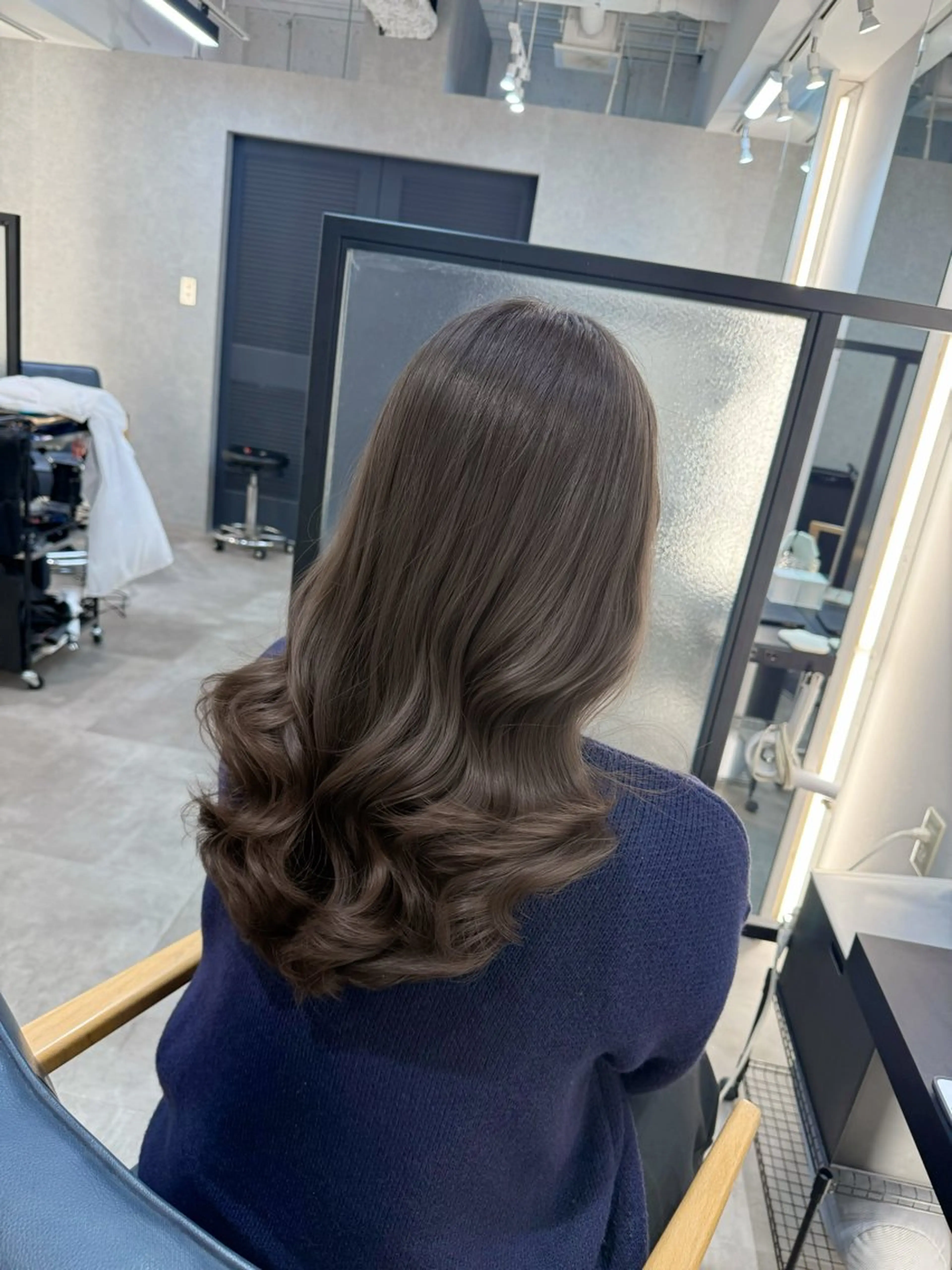 セミロング パーマ カット パーマ トリートメント 韓国ヘア/韓国風 パーマ/kazueのヘアスタイル