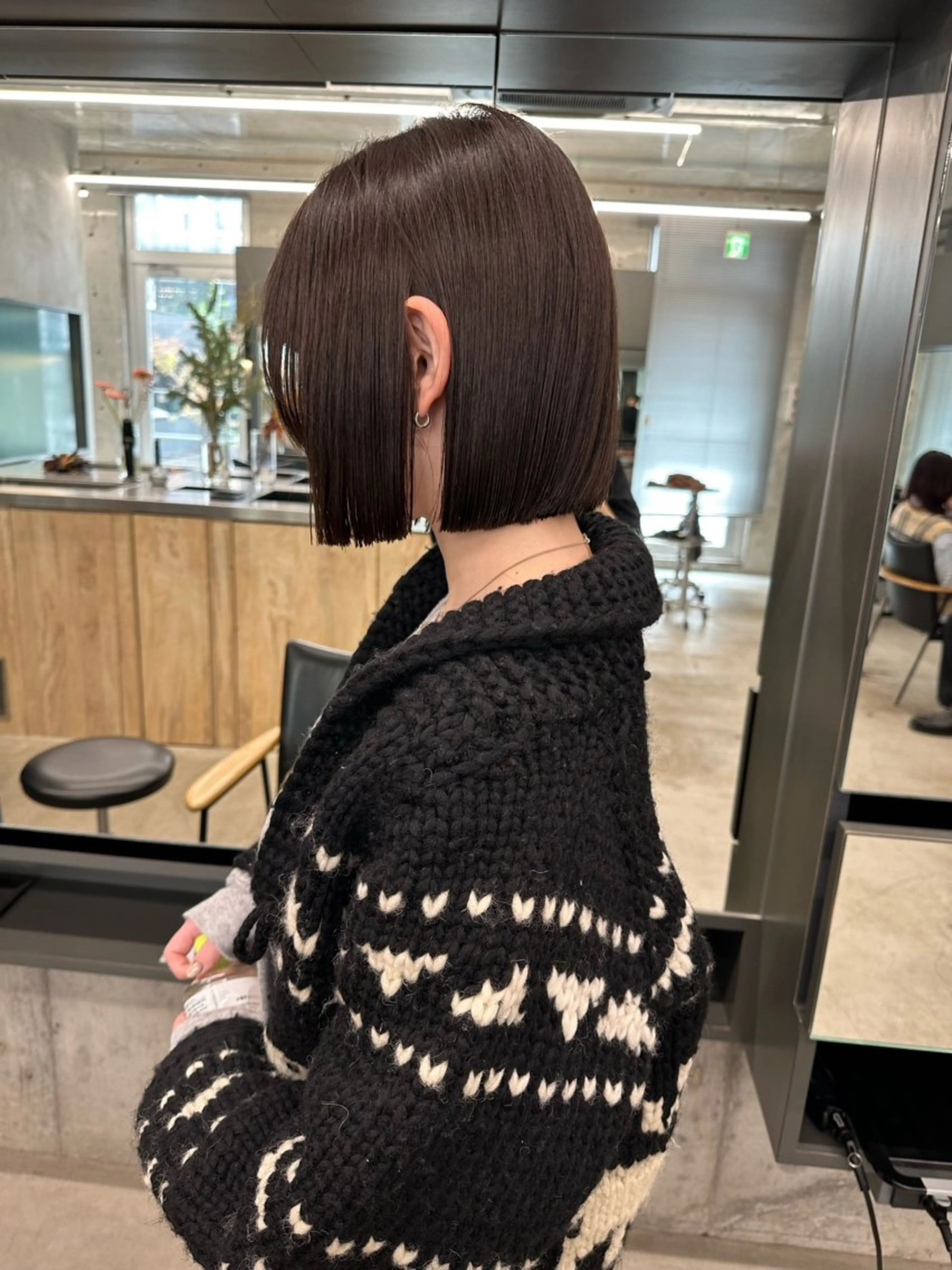 ミディアム カット ヘアカラー ボブ/似合わせカット /ニュアンスカラーのヘアスタイル