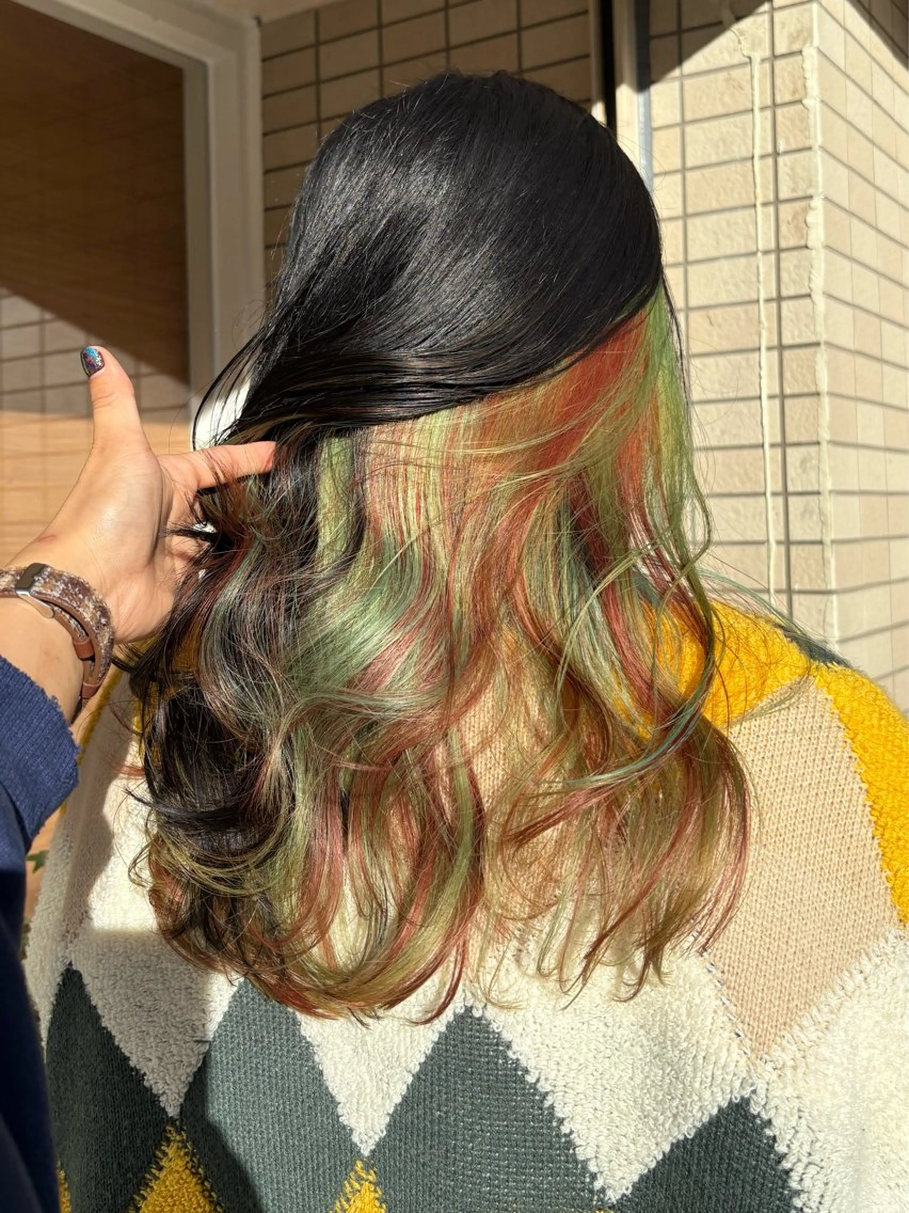 ロング カラー ノエ/ インナーカラー/高岳のヘアスタイル