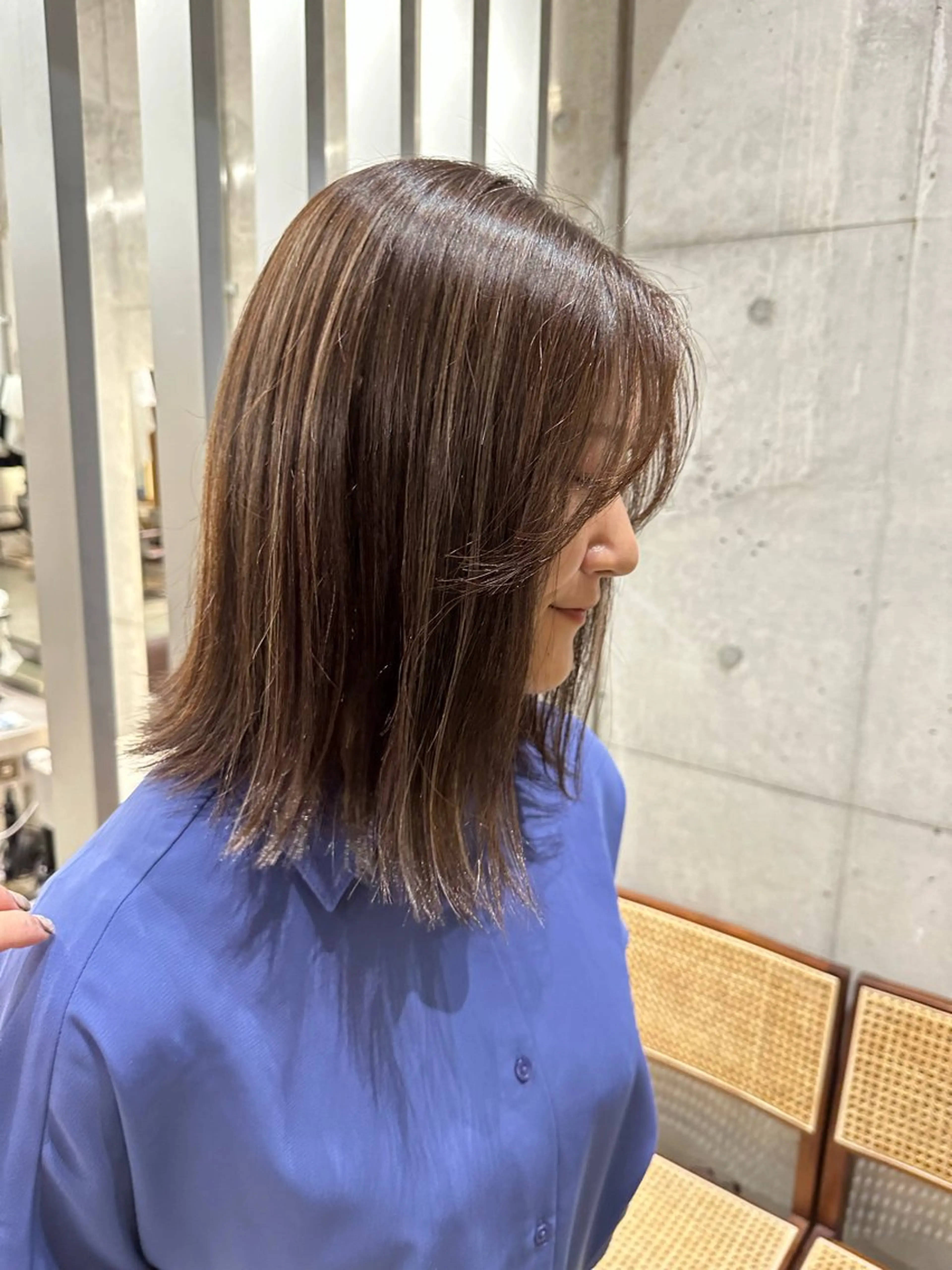 ミディアム カラー ハイライトカラー ハイライト Watanabe Maiのヘアスタイル