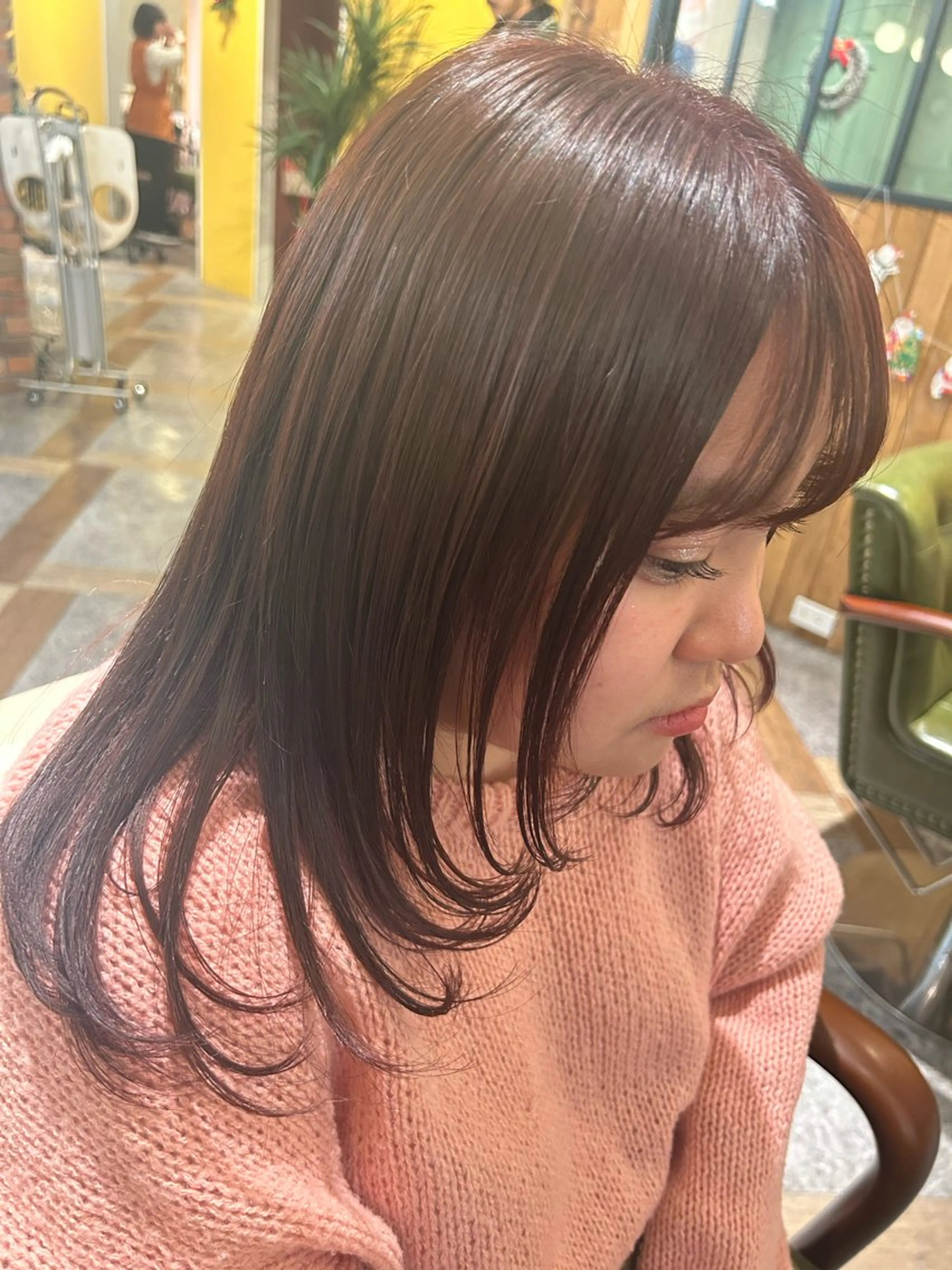 セミロング レイヤーカット 南  菜月🌼. ✨カット無料✨️のヘアスタイル