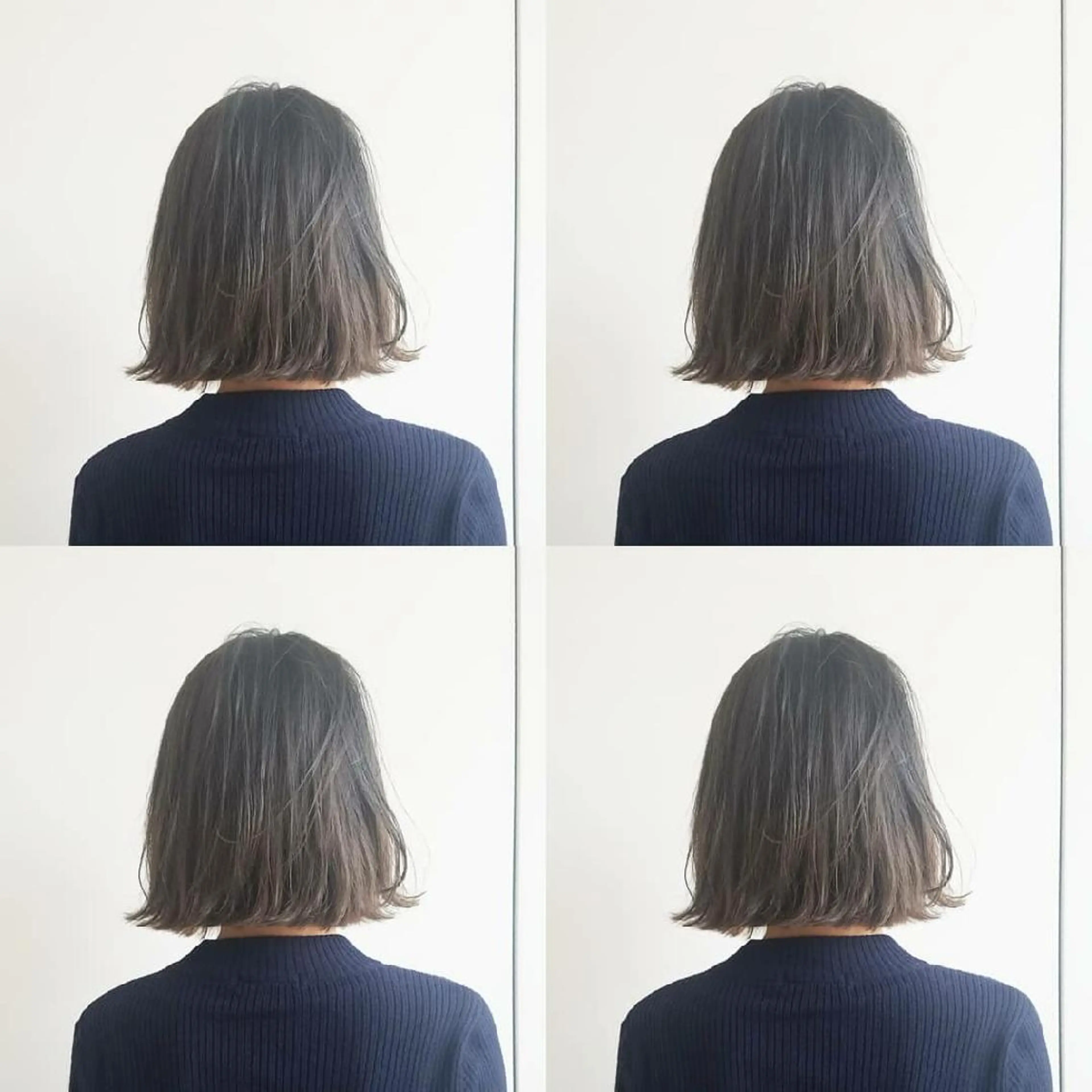 カラー ミディアム アッシュ ハイライトカラー ミント ハイライト iplus まつげ、眉毛、耳つぼのマツエク・マツパデザイン