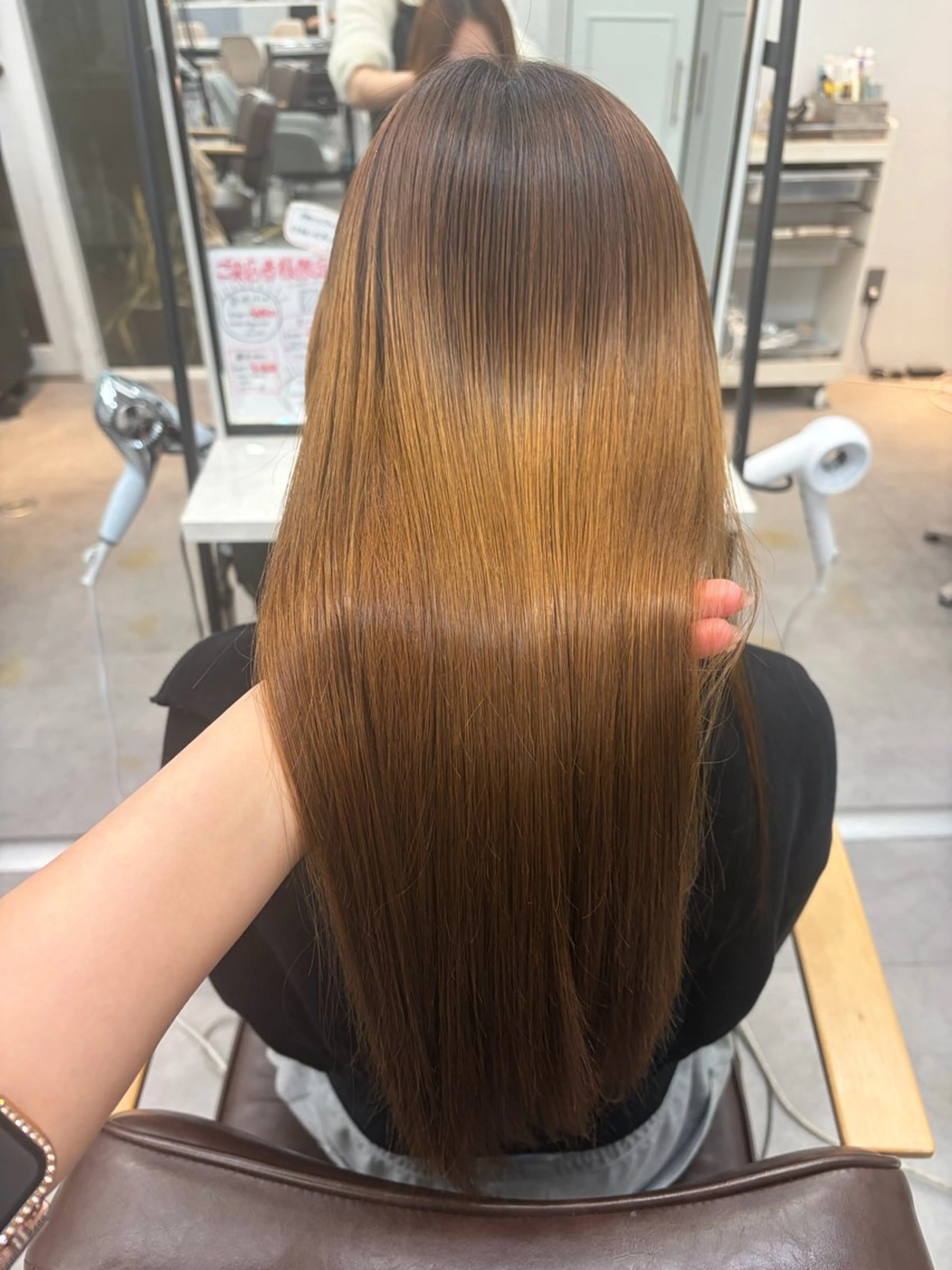 ロング ヘアカラー 縮毛矯正 🎀miyu🎀 カラー/縮毛矯正のヘアスタイル