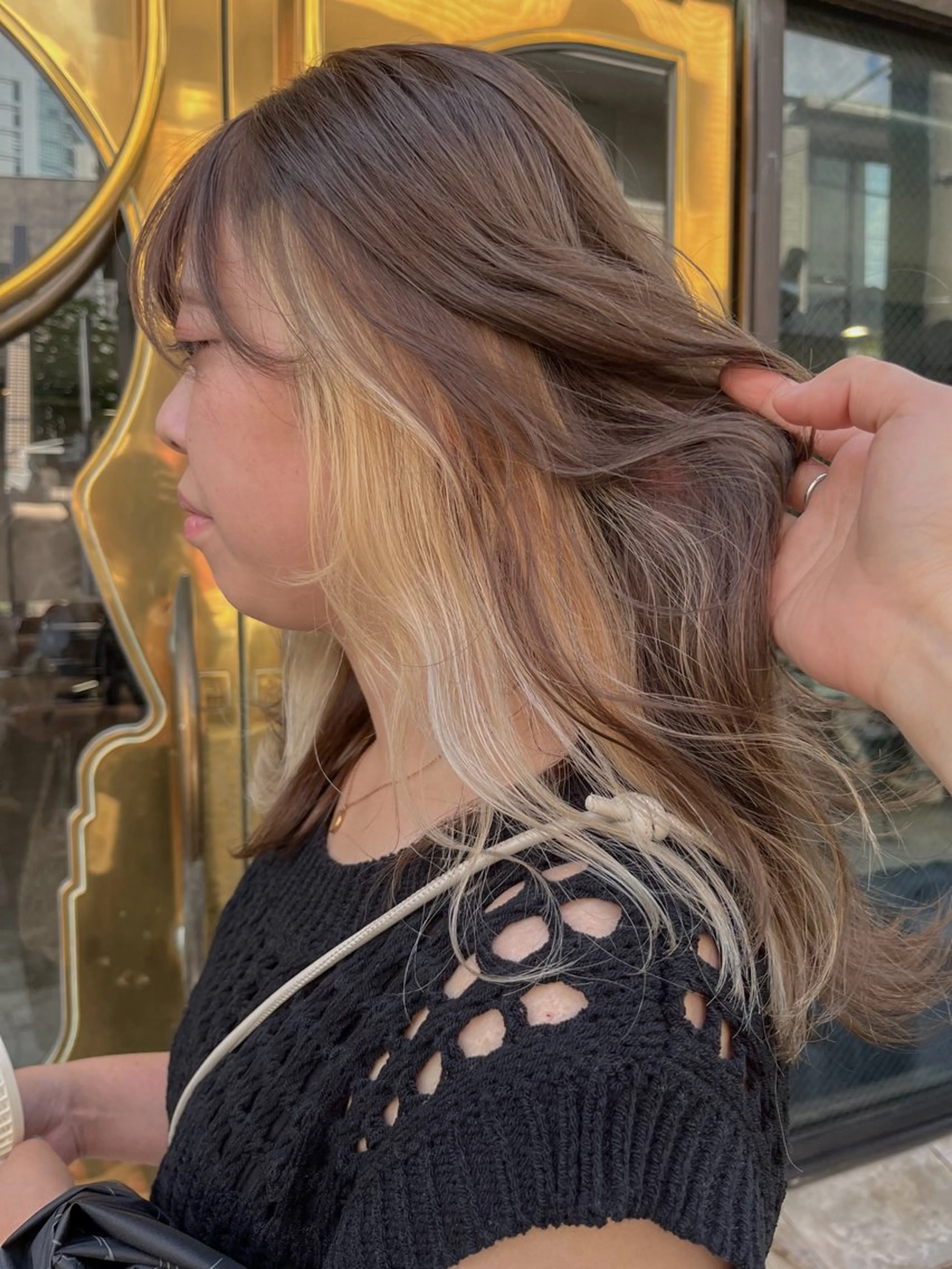 セミロング カラー ヘアカラー トリートメント ヘアセット 似合わせベージュ 🍯ayumi🍯のヘアスタイル