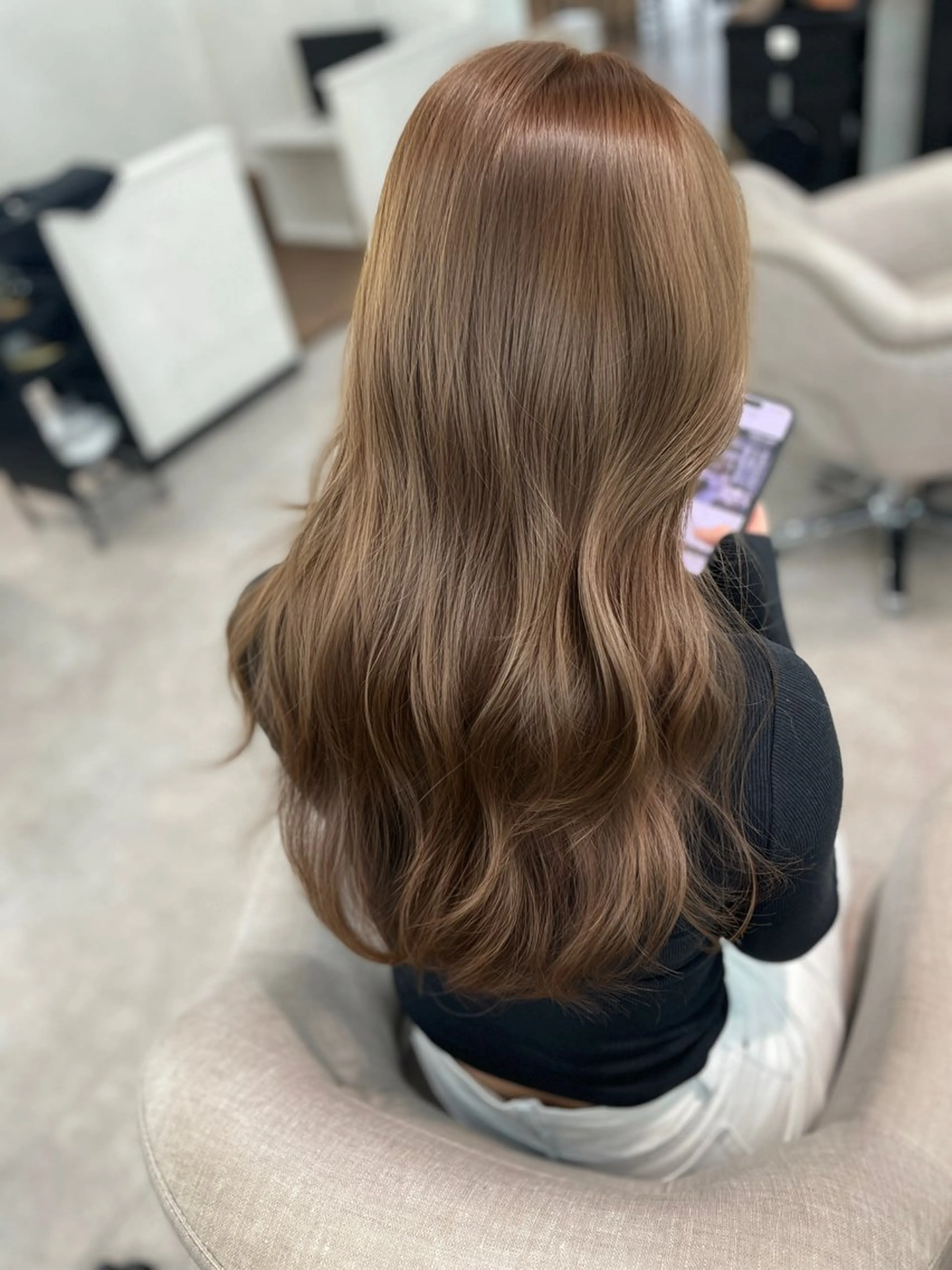 ロング カラー 栄/レイヤー/ 韓国ヘア/SHOYAのヘアスタイル
