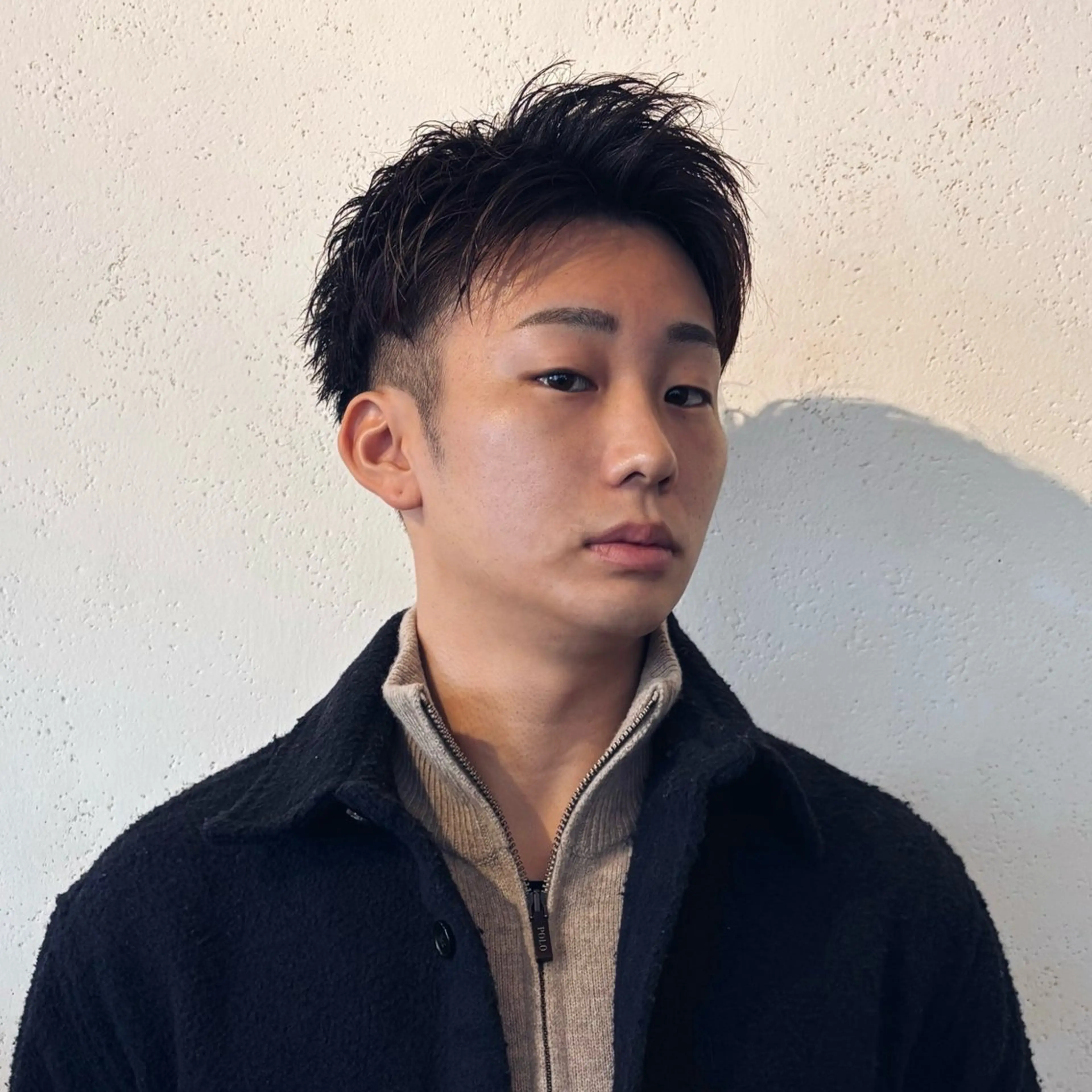 ショート メンズ アップバング カット メンズ特化美容師 サノヤマトのヘアスタイル
