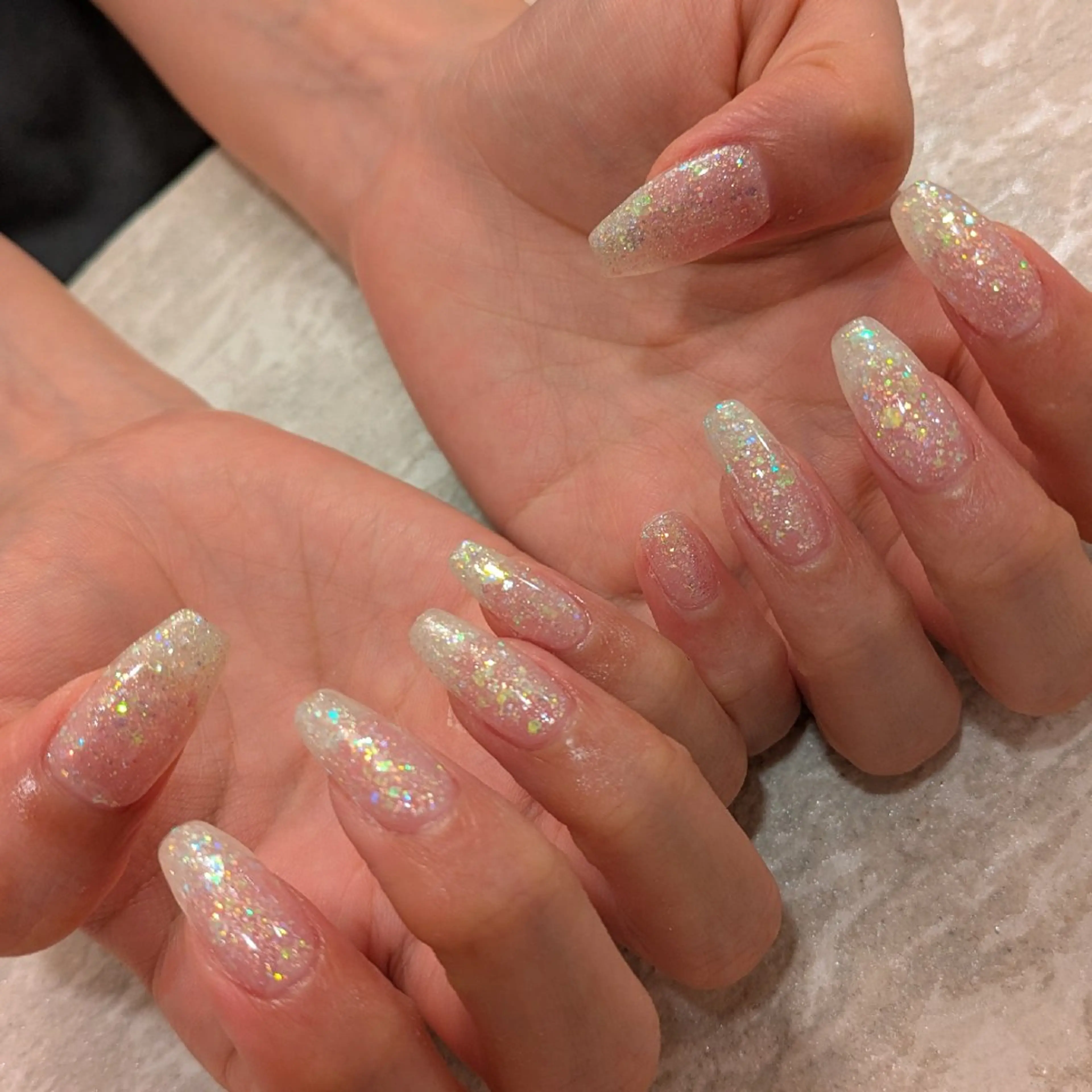 ネイル キラキラネイル ジェヌインネイル 河内のネイルデザイン