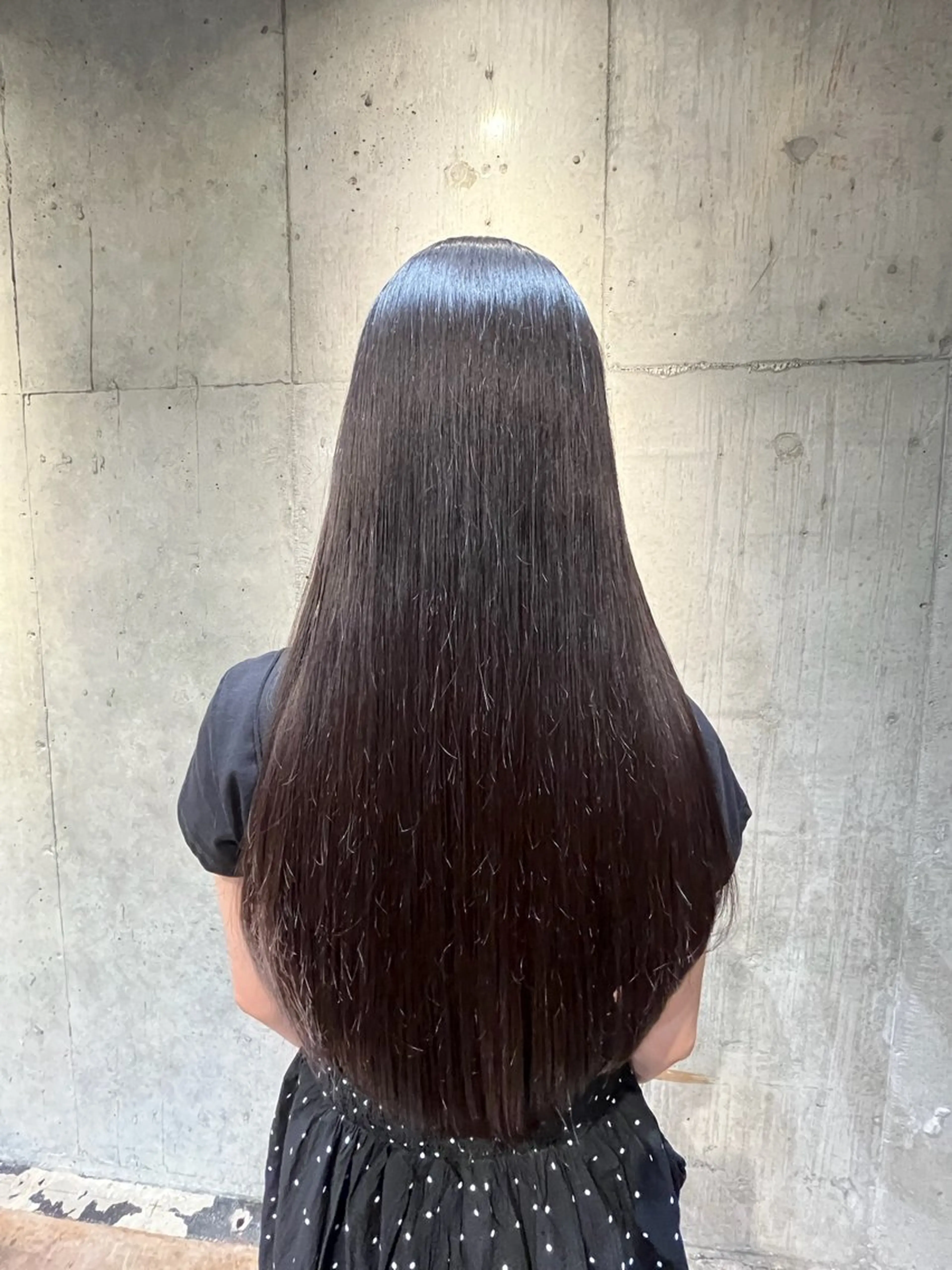 ロング 縮毛矯正 💕ハイトーン艶 カラー💕ゆぅーなのヘアスタイル