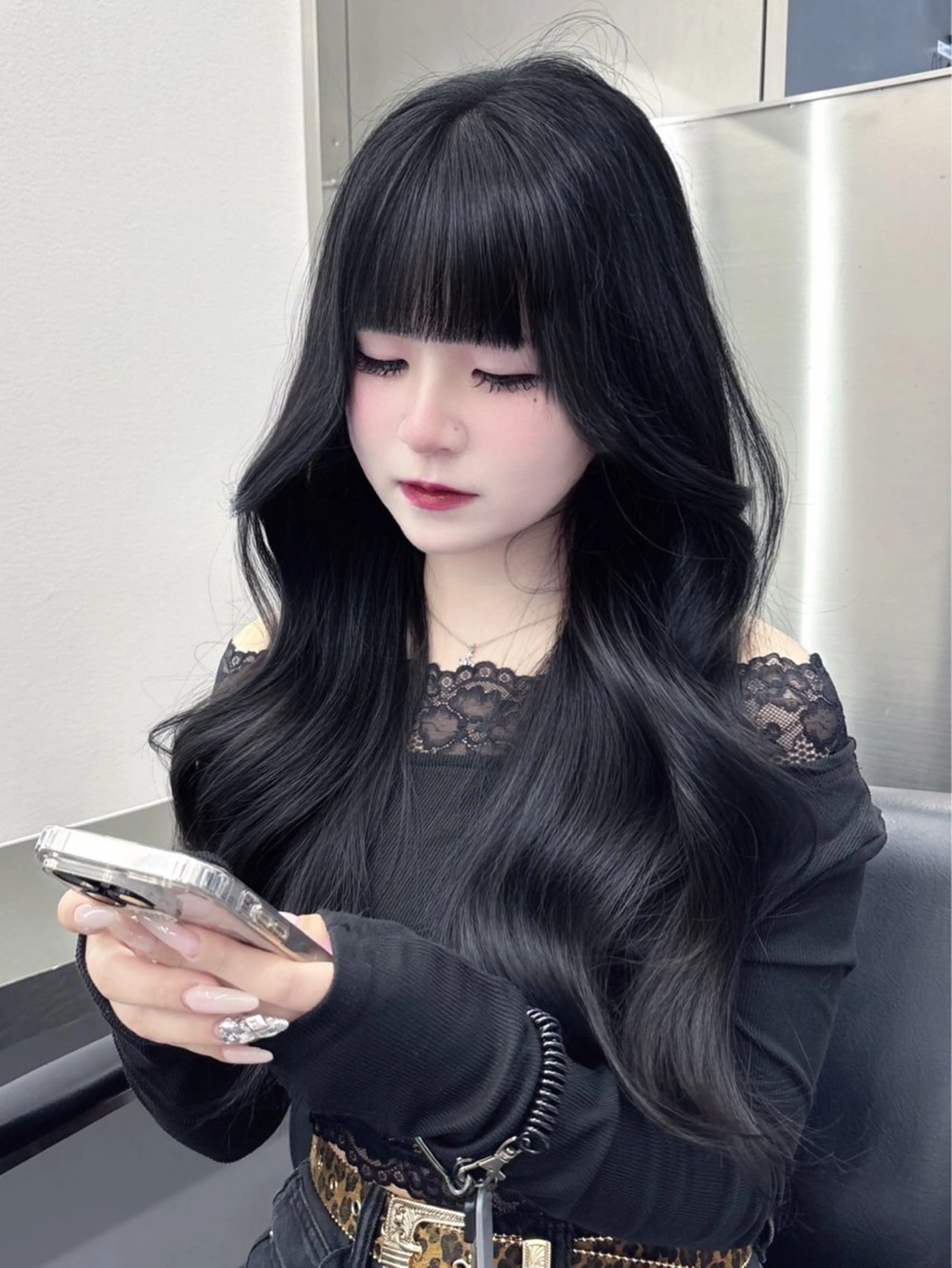 ロング カラー ⛓ワンホンレイヤー 🥀🖤/あいりのヘアスタイル