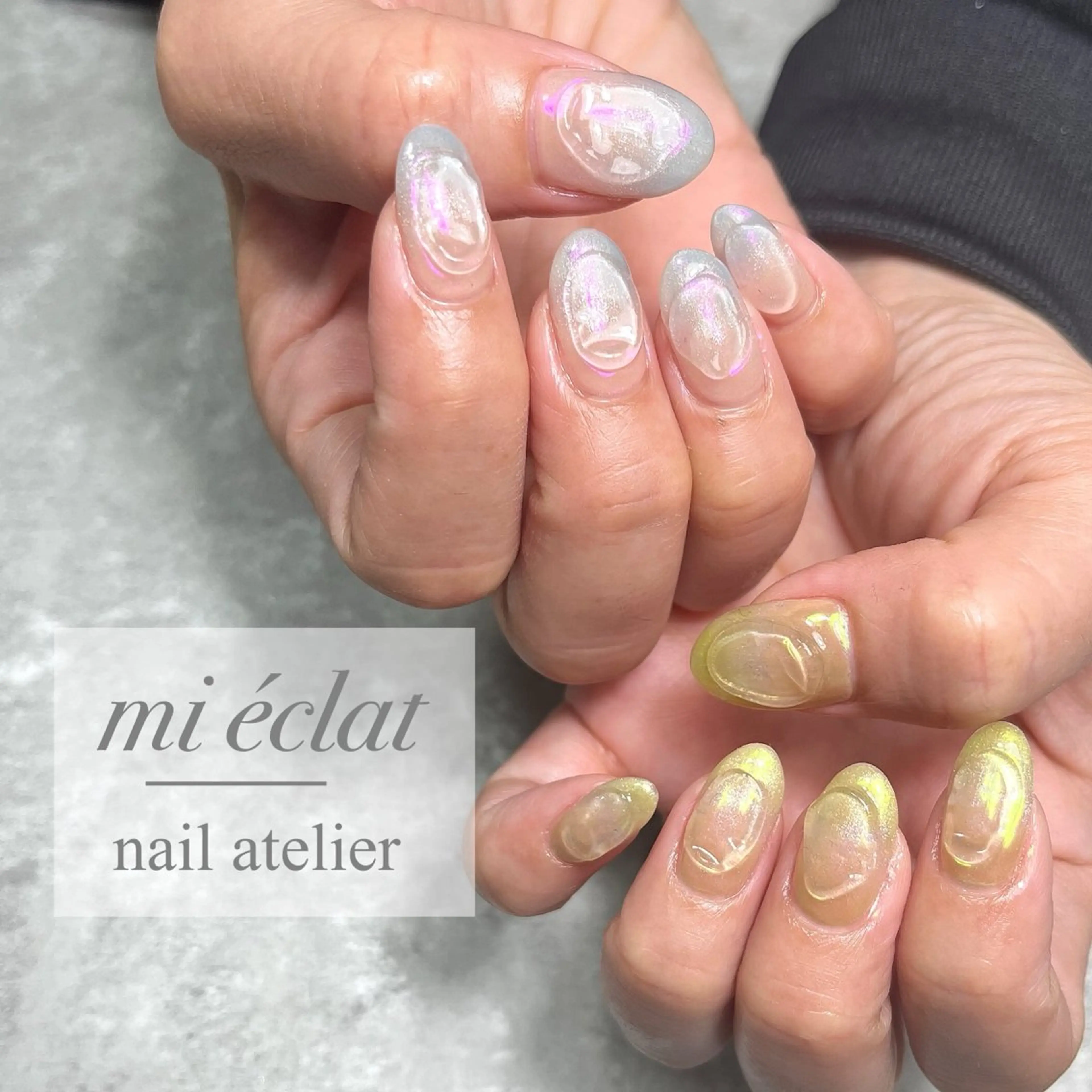 ネイル アートネイル ニュアンスネイル mi éclat ミ　エクラのネイルデザイン