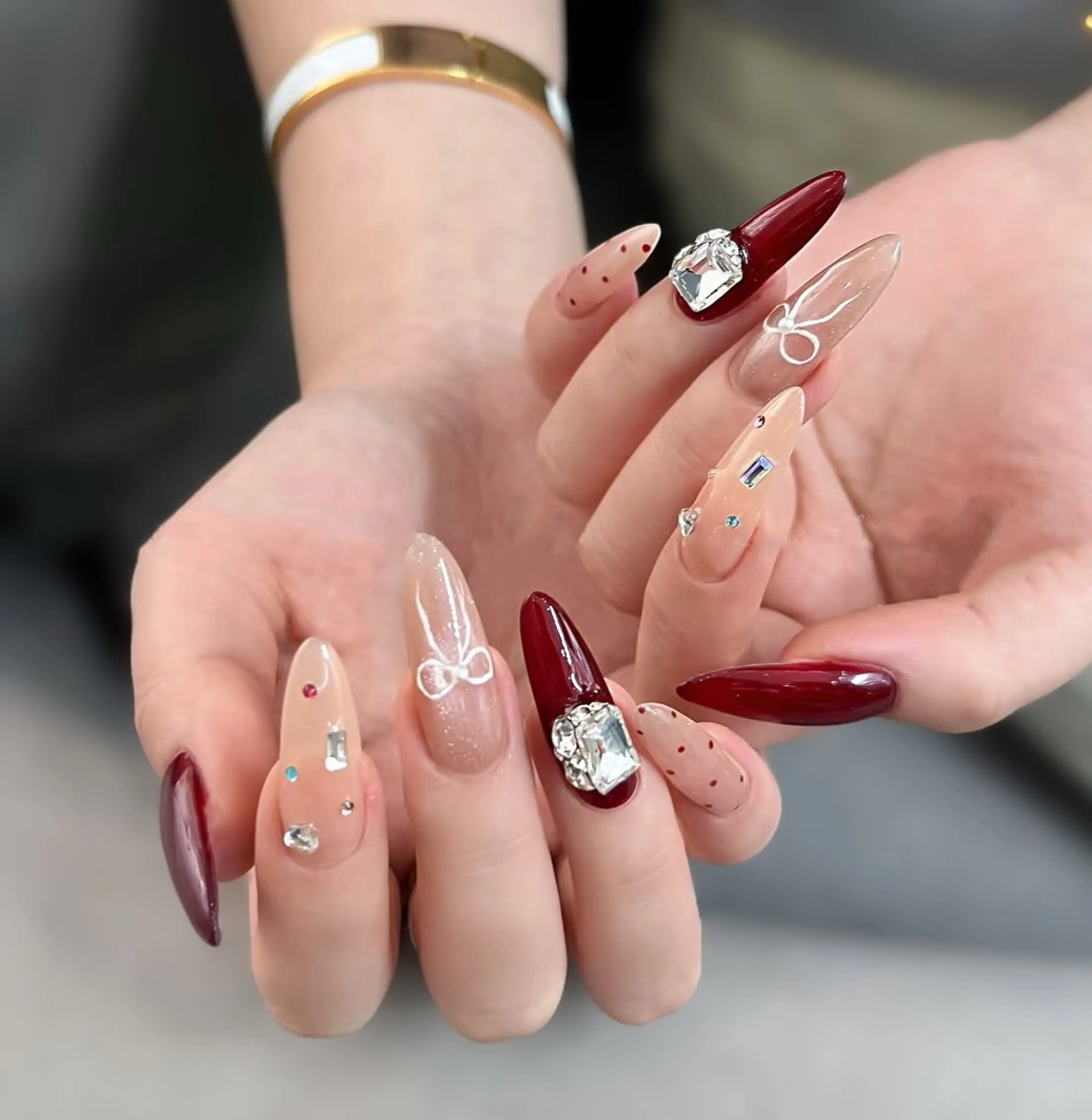 ネイル アートネイル チークネイル 長さ出し フレンチネイル ジェルネイル YK Beauty Salonのマツエク・マツパデザイン