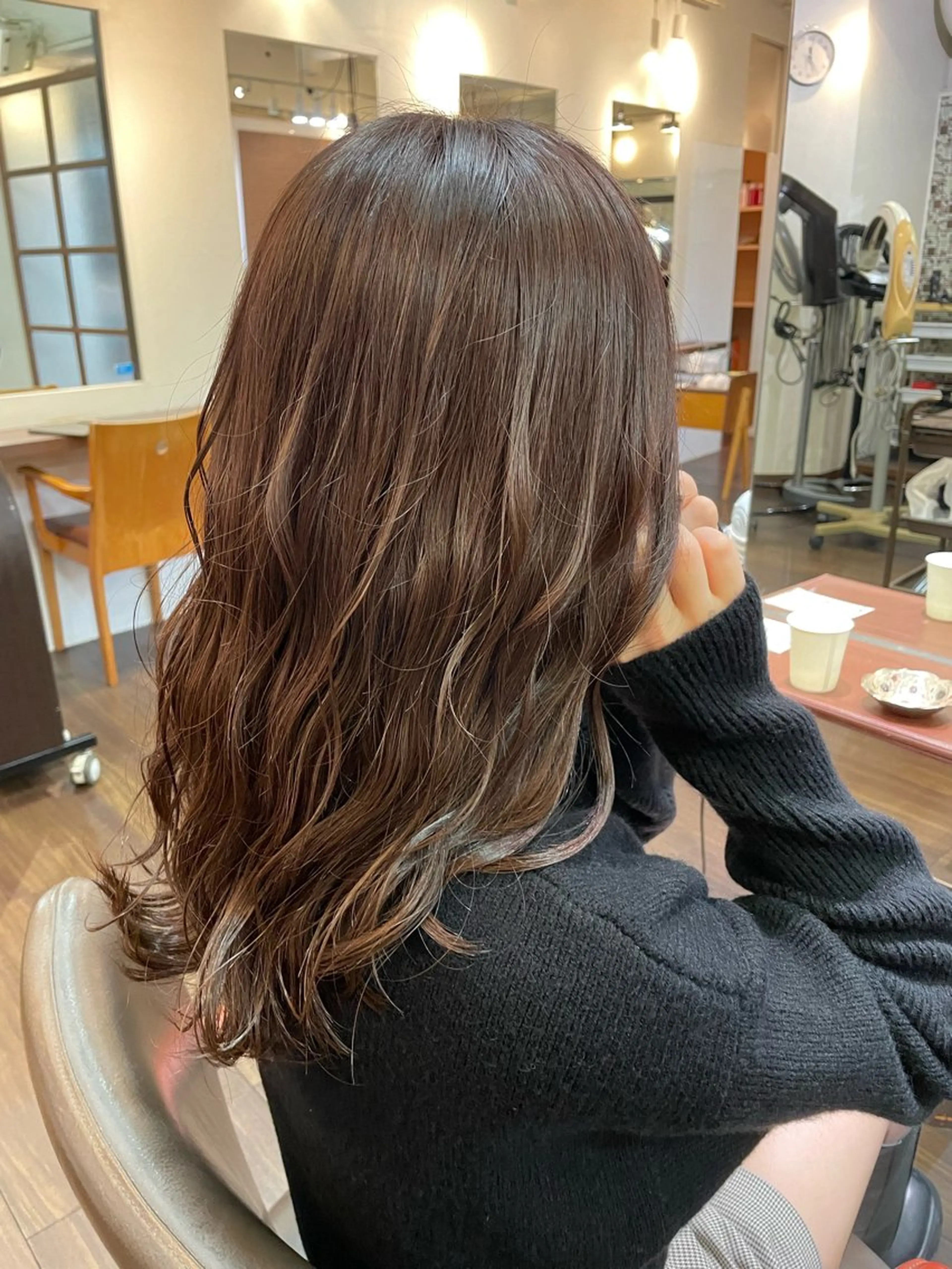 セミロング パープルカラー ヘアカラー 💜カラー/縮毛矯正 /NARUKA💜のヘアスタイル