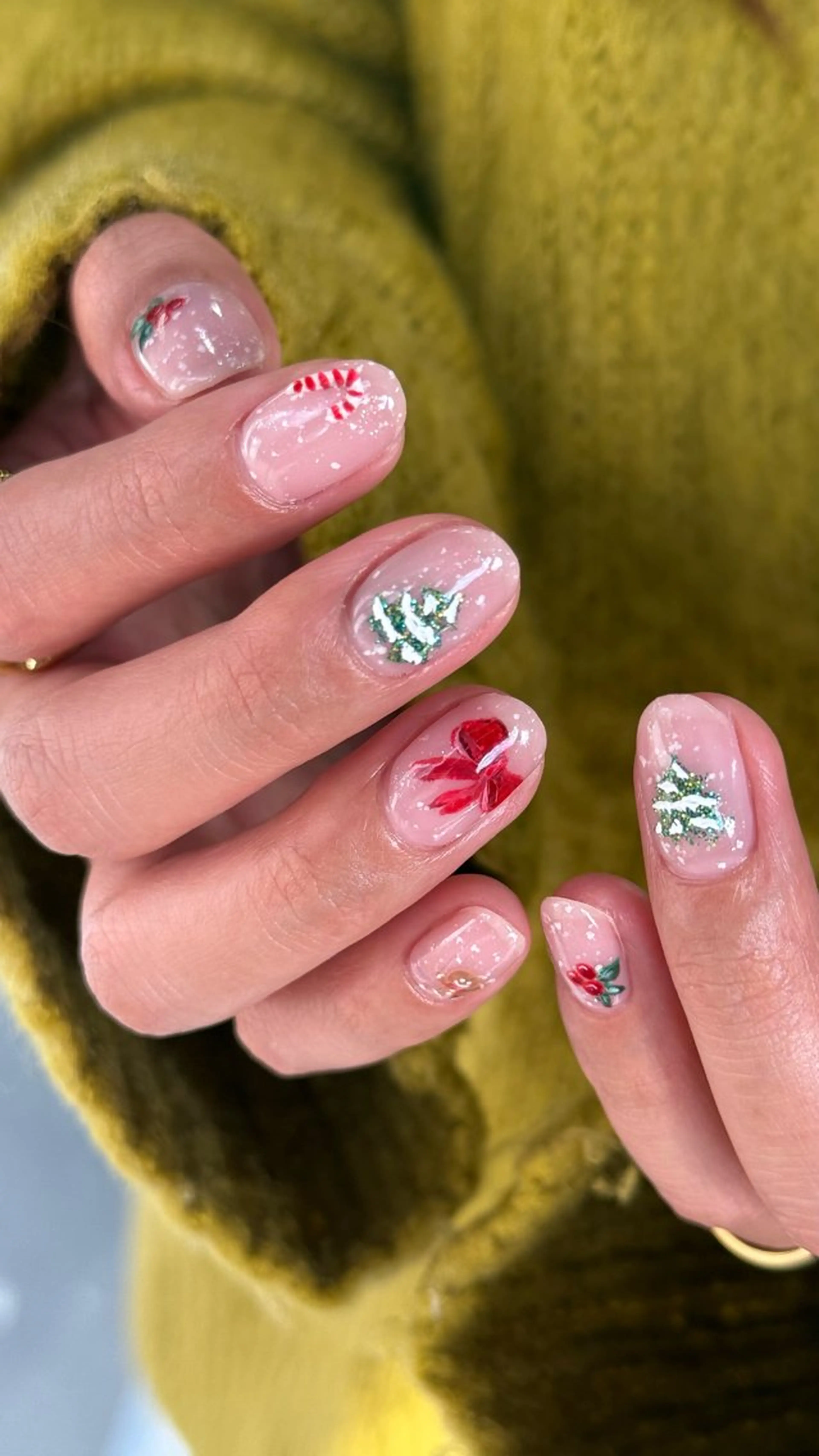 ネイル 冬ネイル クリスマス MISATO ネイリスト福岡/薬院のネイルデザイン