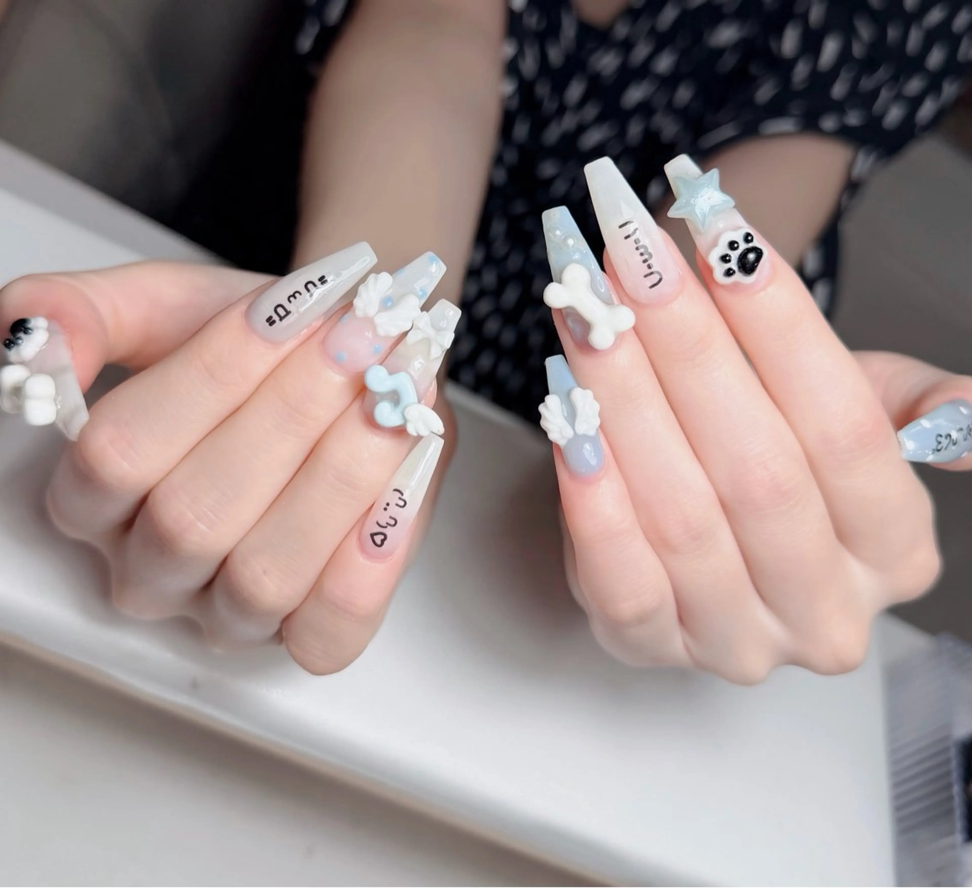 ネイル アートネイル フレンチネイル ジェルネイル 韓国ネイル マグネットネイル ハンドネイル Lenie Nail Okuboのネイルデザイン