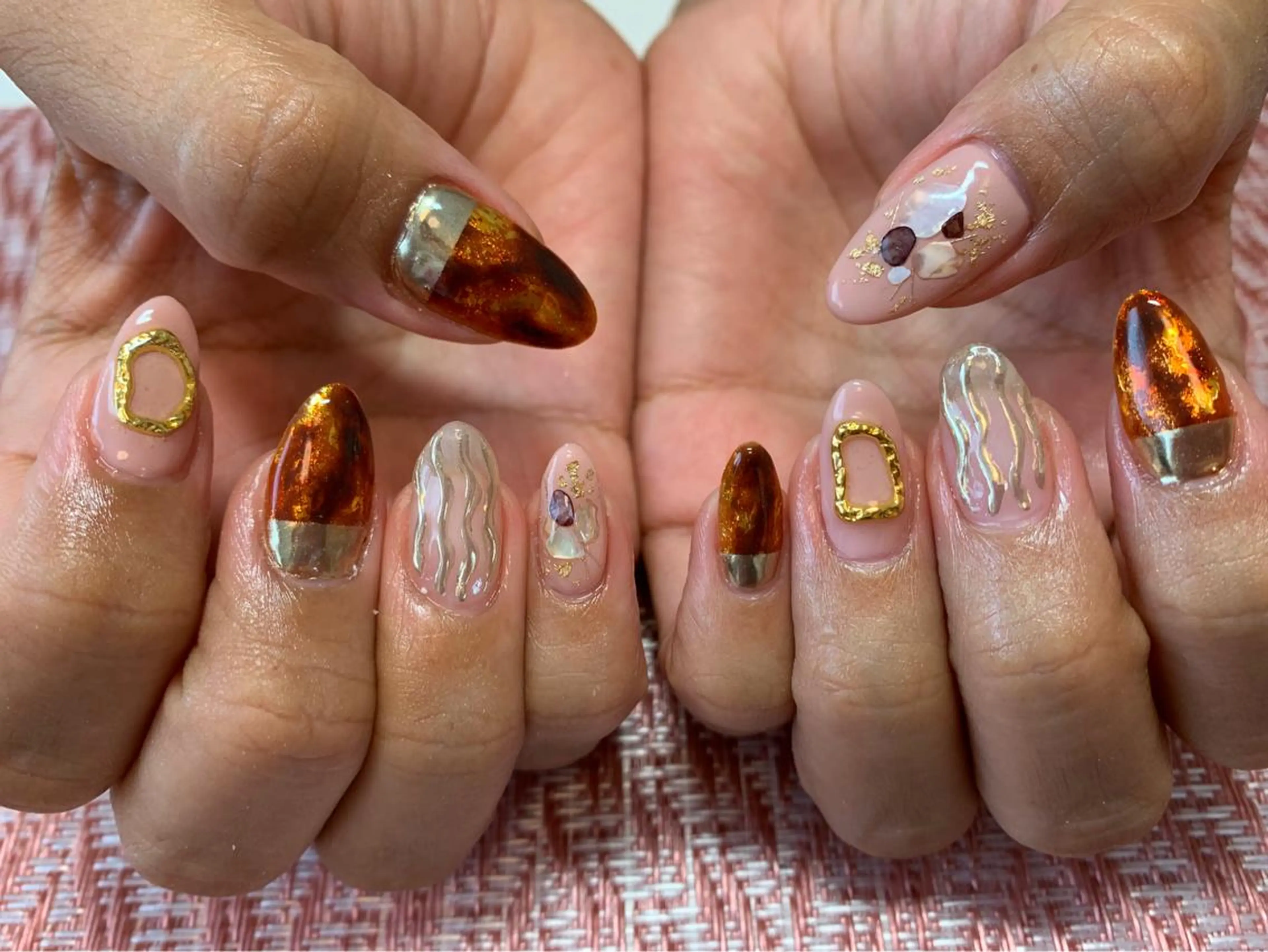 ネイル rukianail 新里のネイルデザイン