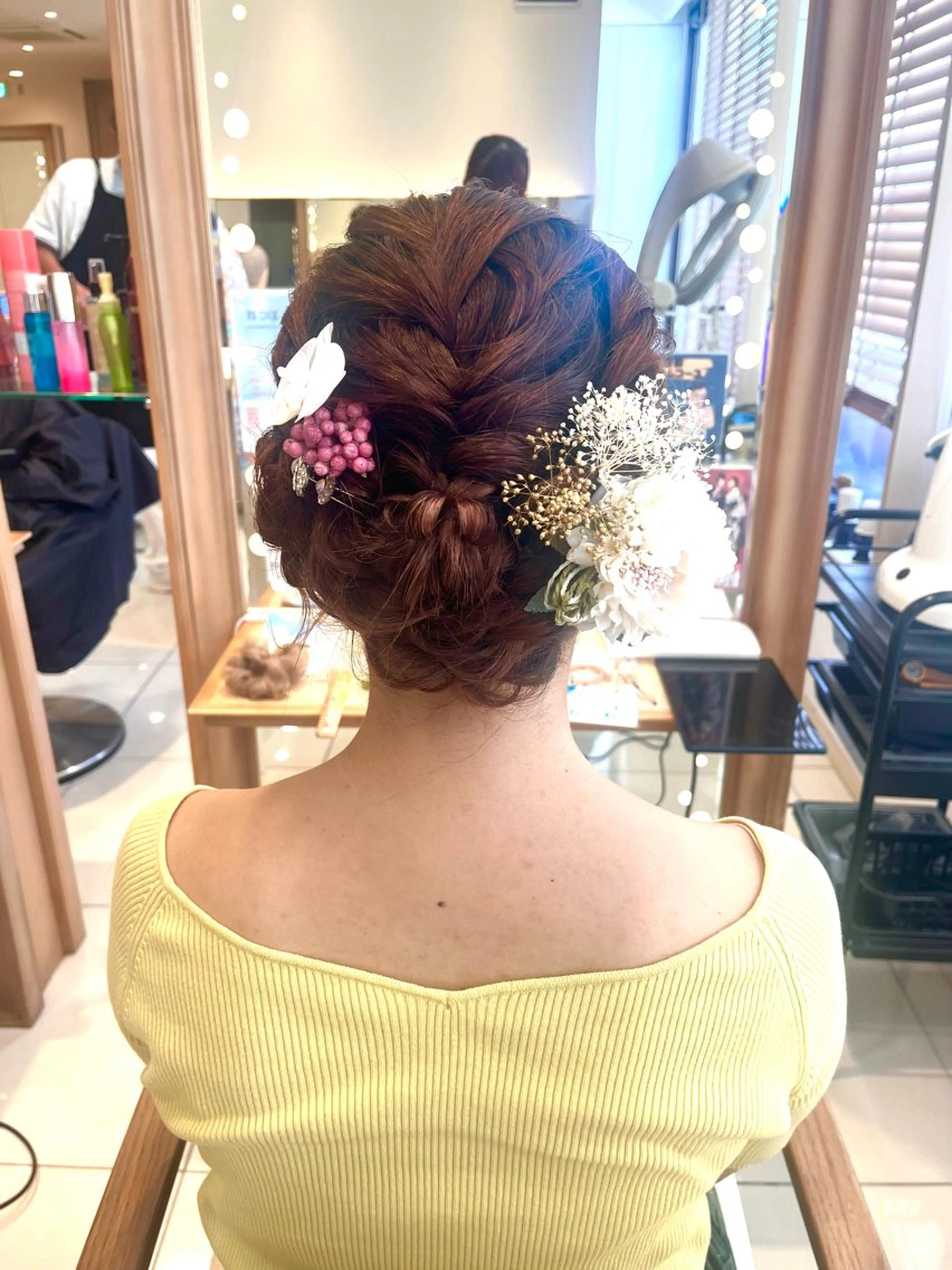 ヘアアレンジ ヘアセット 暖色カラー💖/ アレンジ🎀/YUIのヘアスタイル