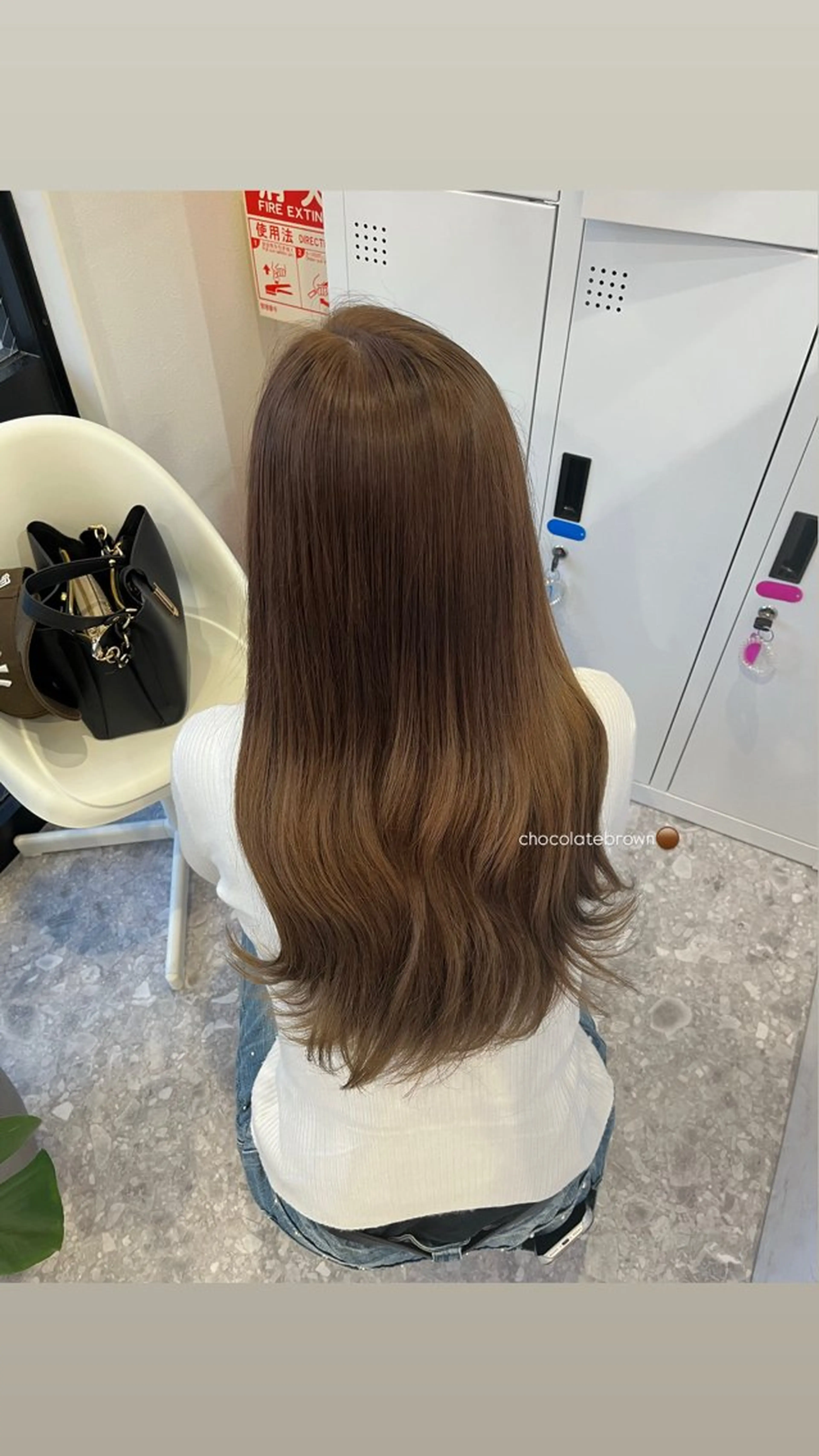 ロング カラー ヘアカラー オリーブカラー/ 縮毛矯正 マナミ🎀のヘアスタイル