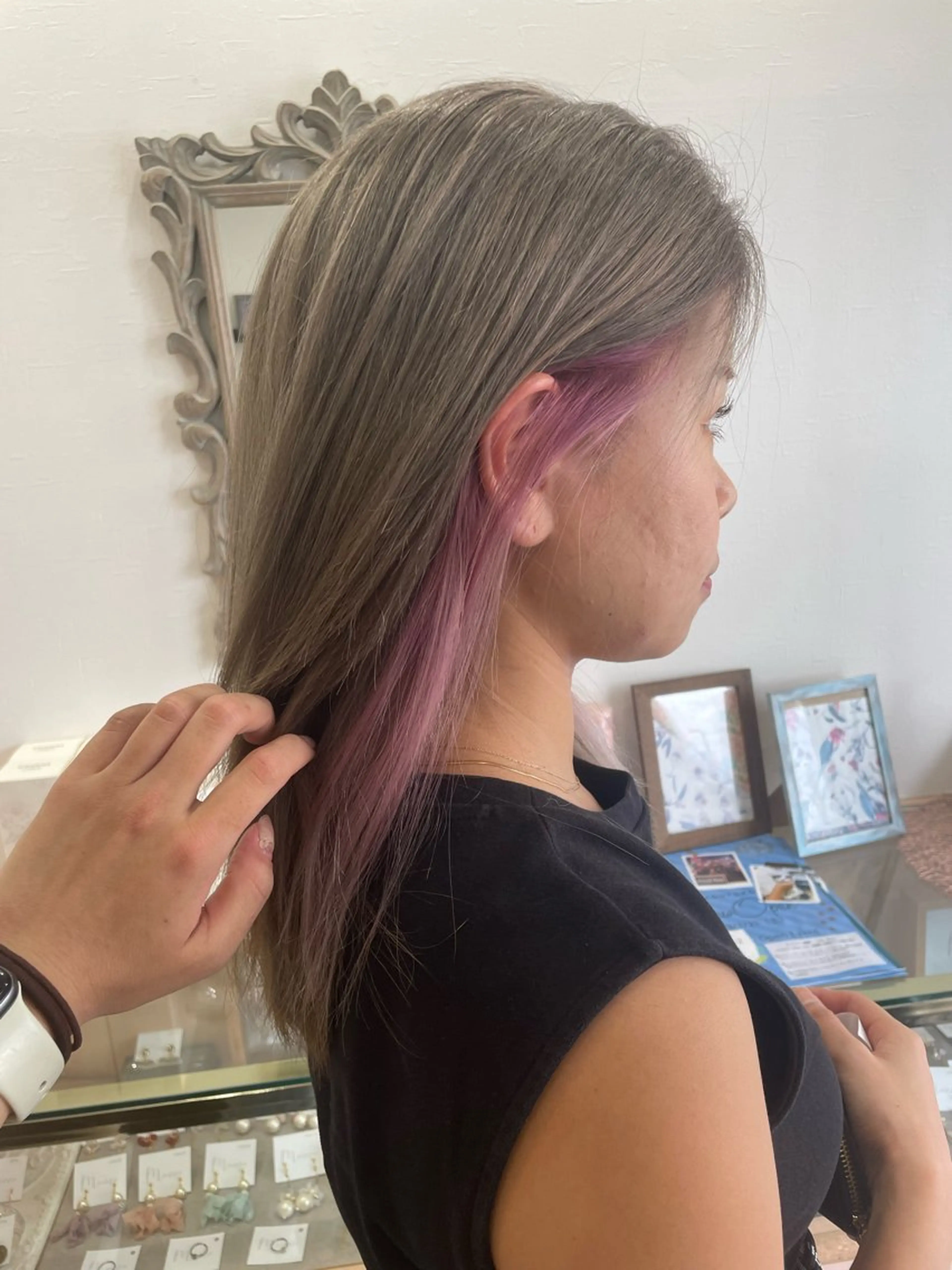 ロング カラー ブリーチ イヤリングカラー HairMake 3 🐬NANAMIのヘアスタイル