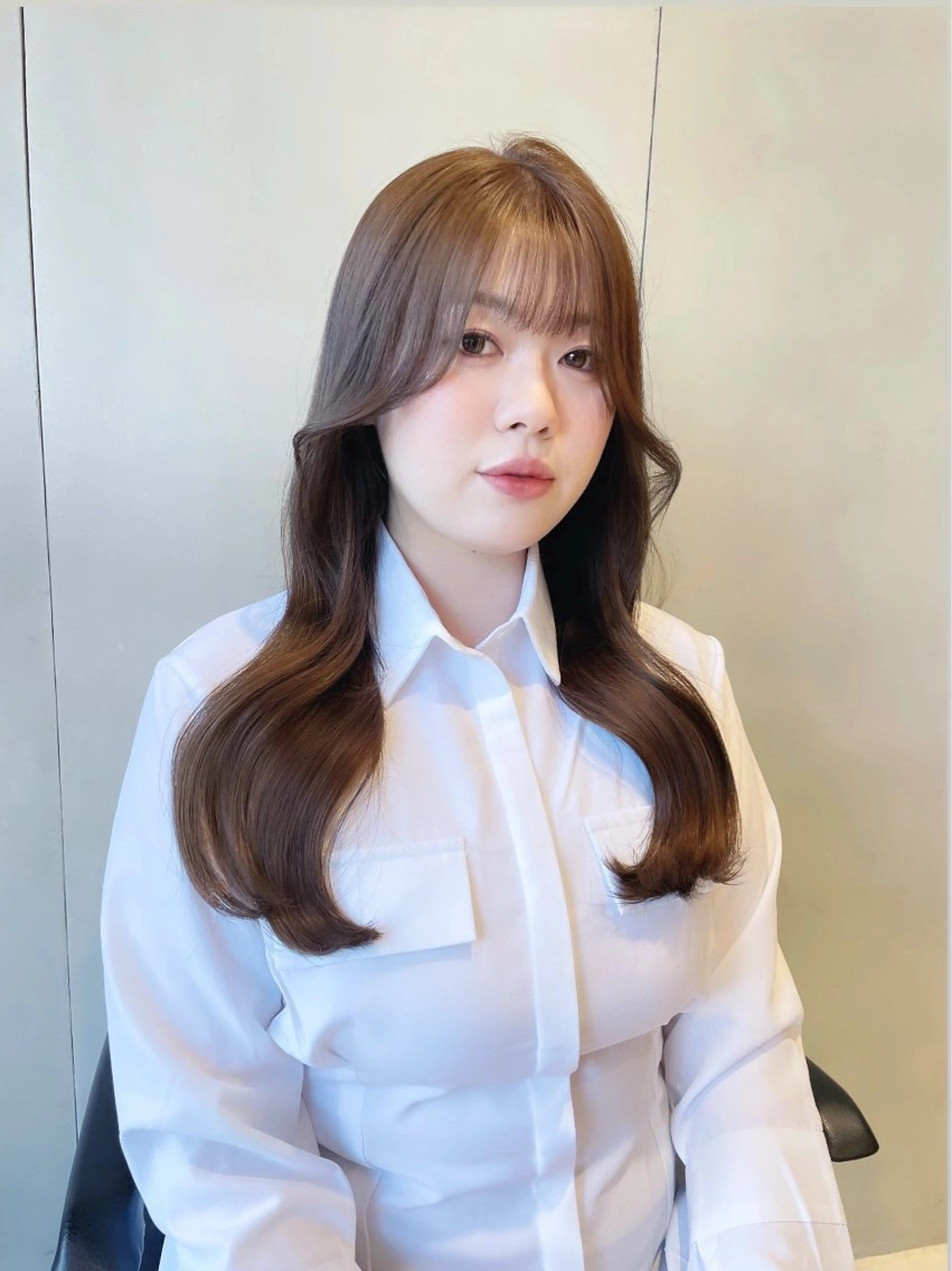 ロング カラー ヘアカラー ワンホン/韓国ヘア 🤍amiのヘアスタイル