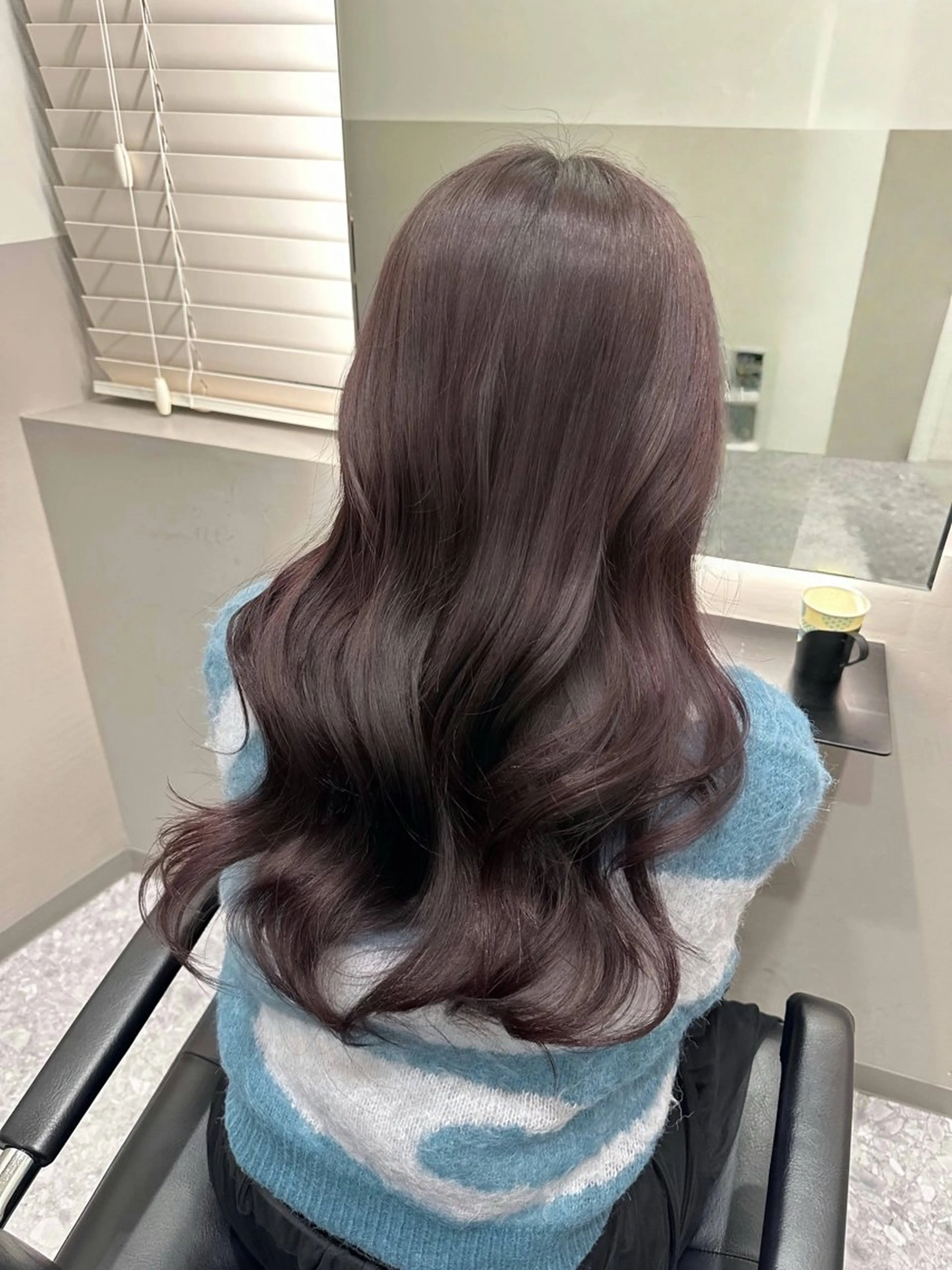 セミロング カラー 韓国レイヤー透明感 カラーヨウスケのヘアスタイル