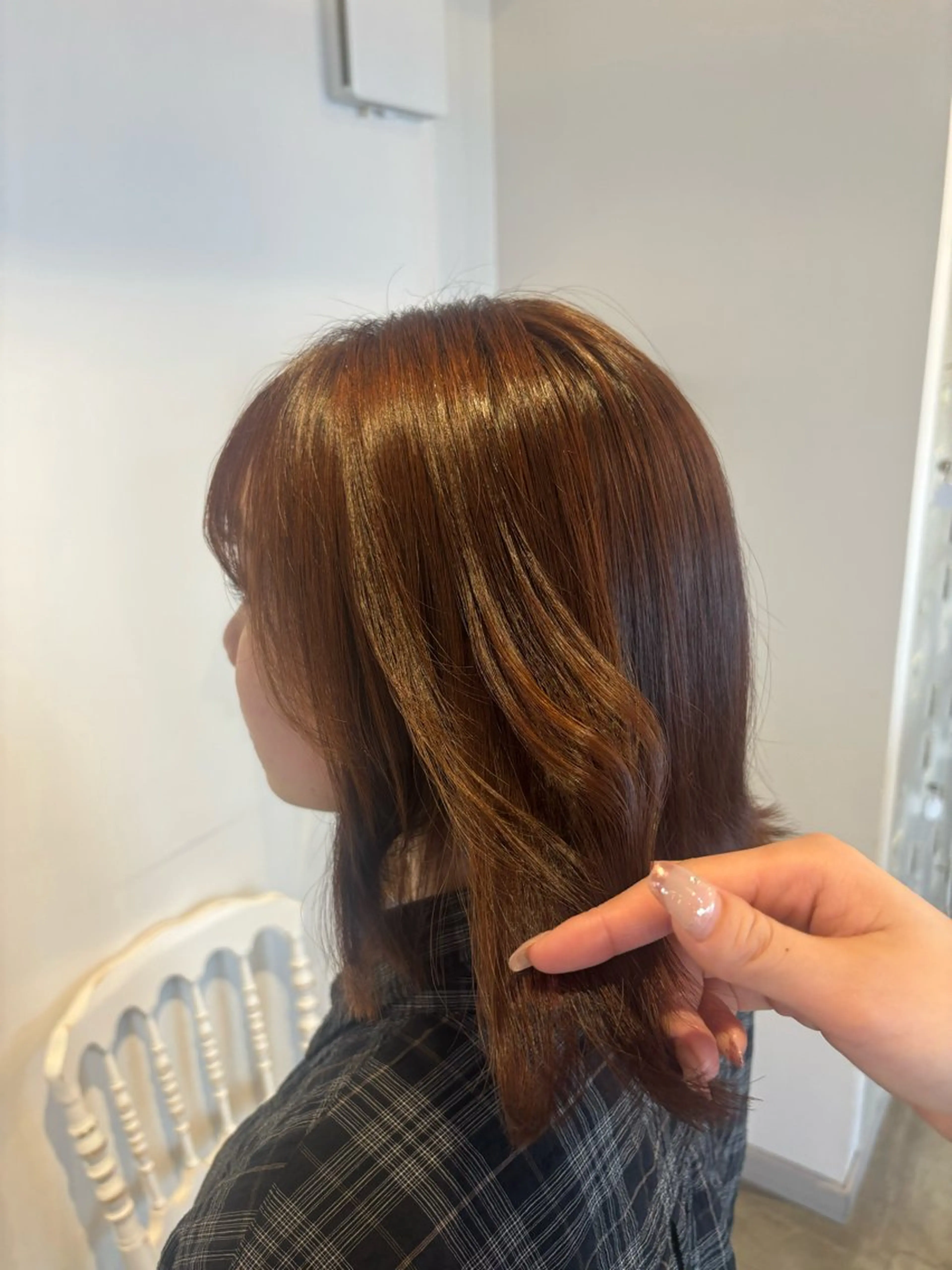 ミディアム 髪質改善/韓国ヘア/ 梅田/aobaのヘアスタイル