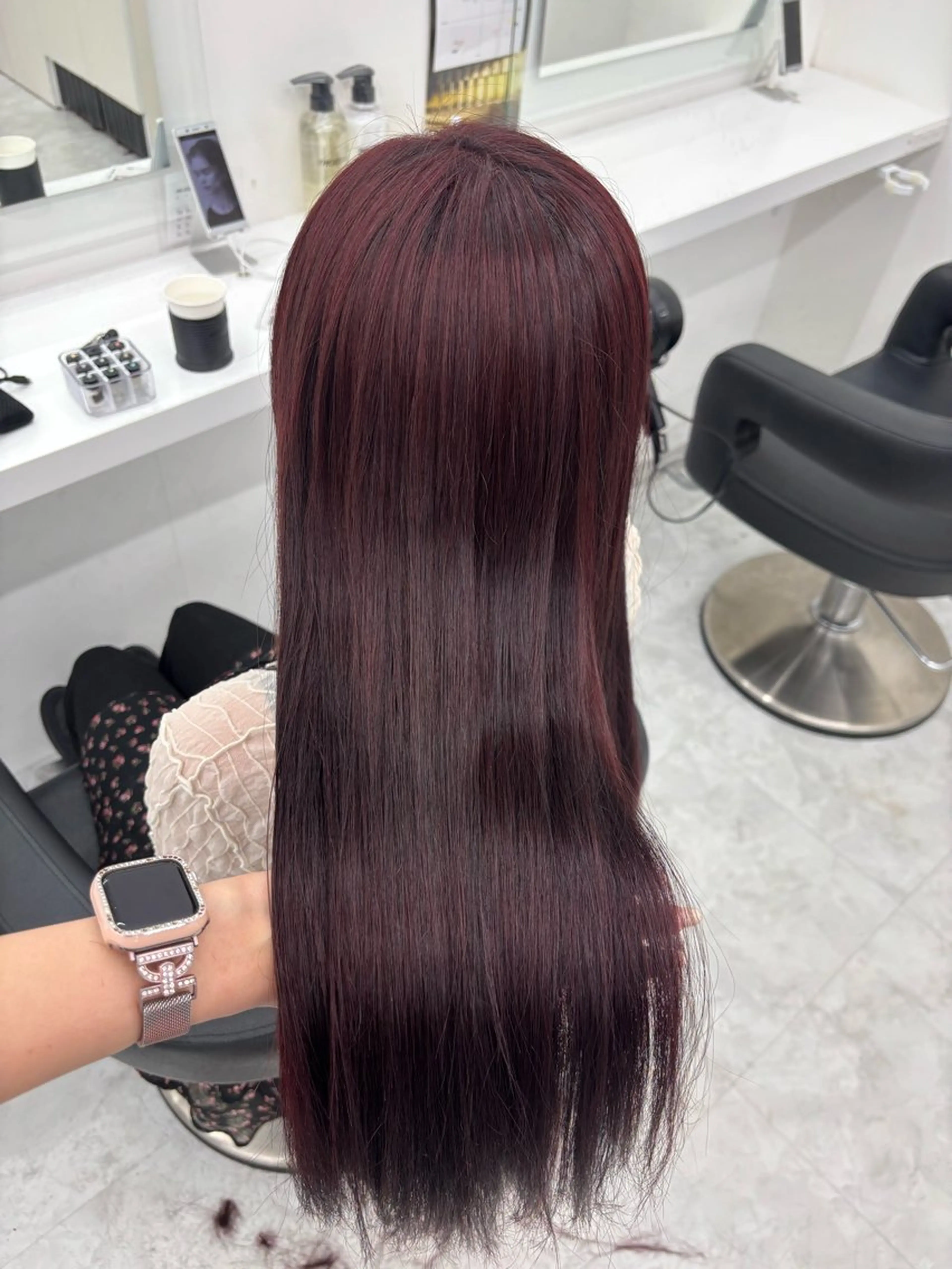 カラー ヘアカラー トリートメント かわいい艶髪🤍 れいな🤍のヘアスタイル