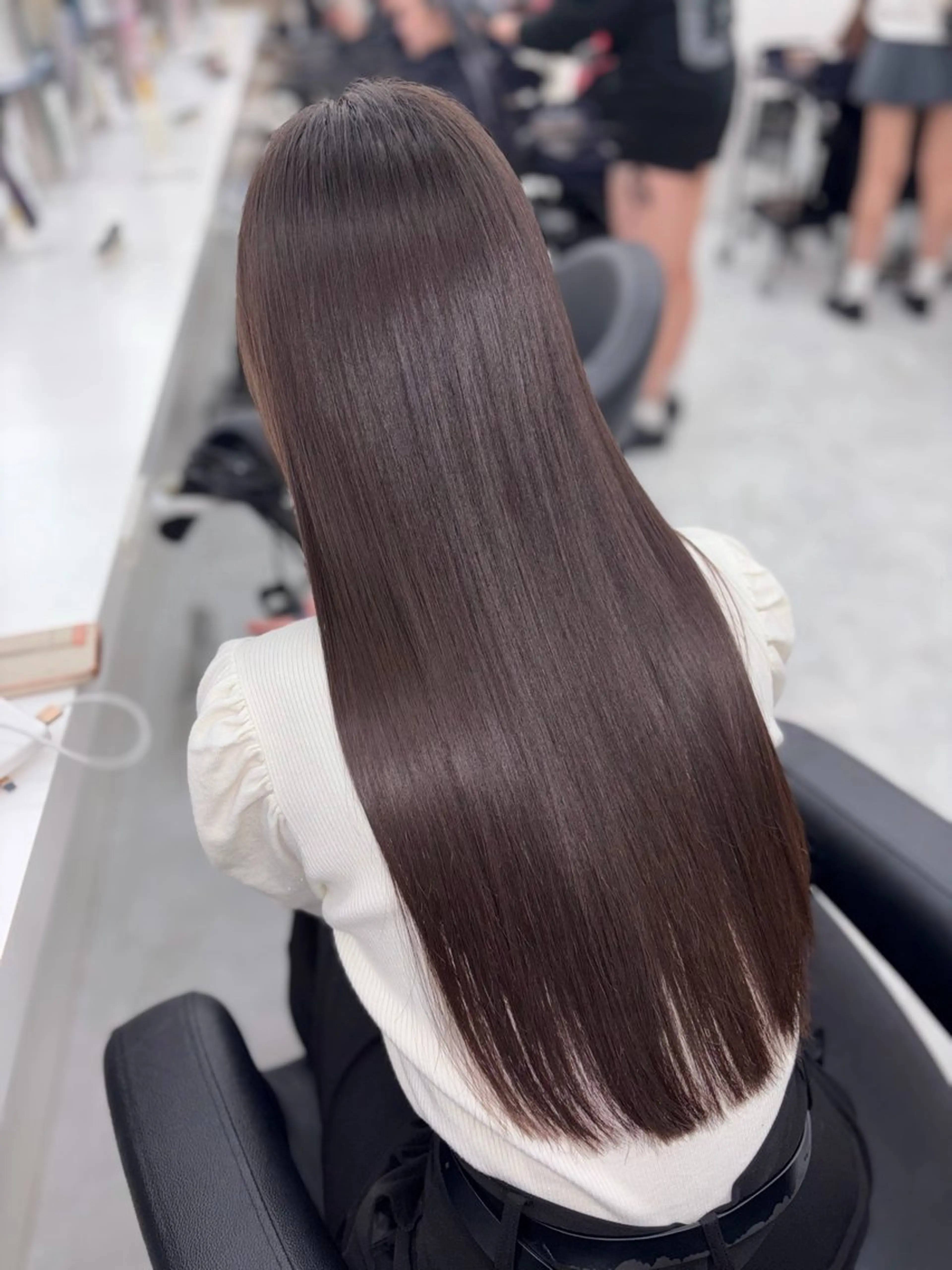 ロング カラー カット パーマ 藍斗｜透明感カラー /レイヤーのヘアスタイル