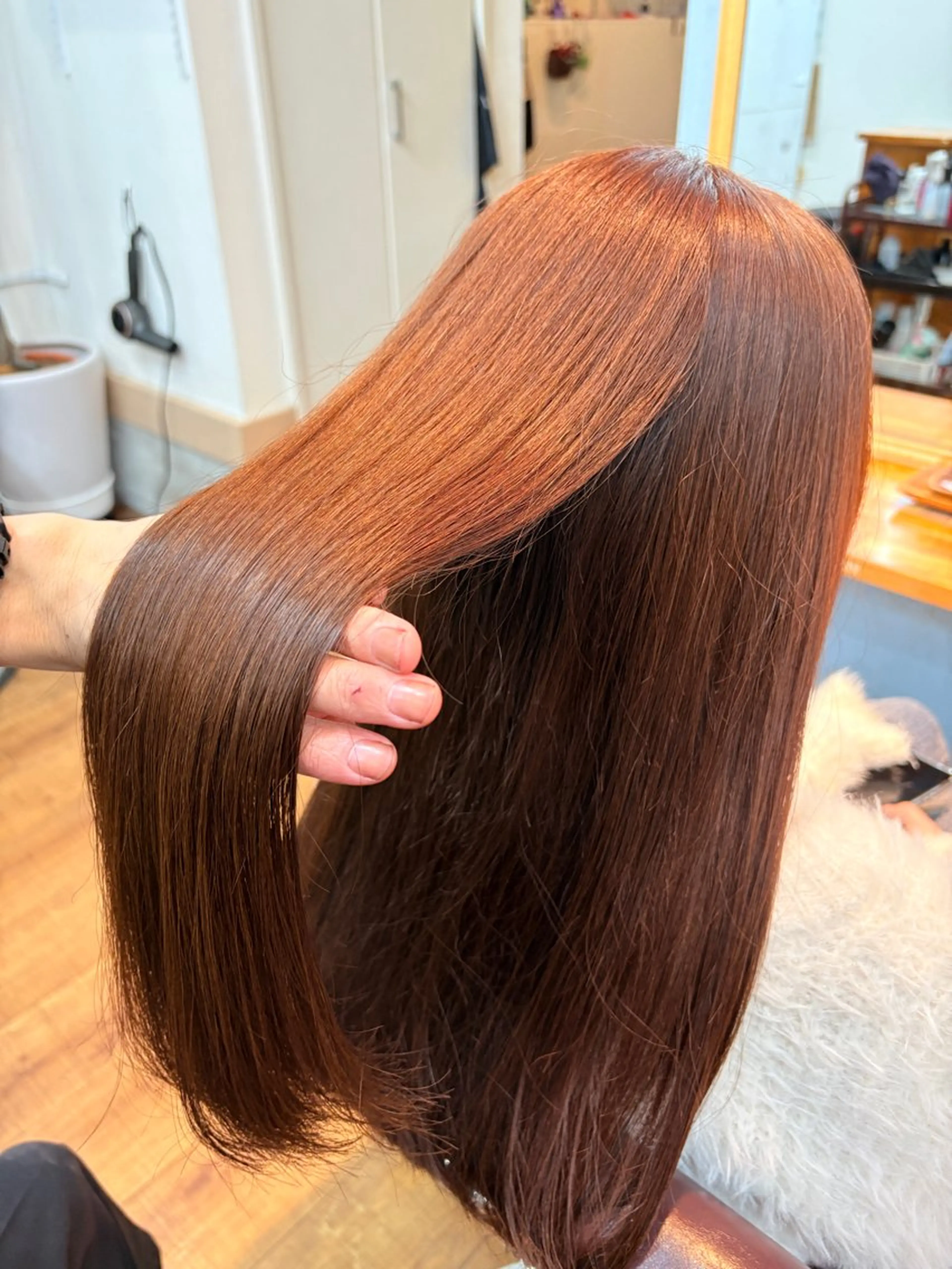 ロング カラー ヘアカラー トリートメント 髪質改善🌿‬/艶感 /髙木 優人のヘアスタイル