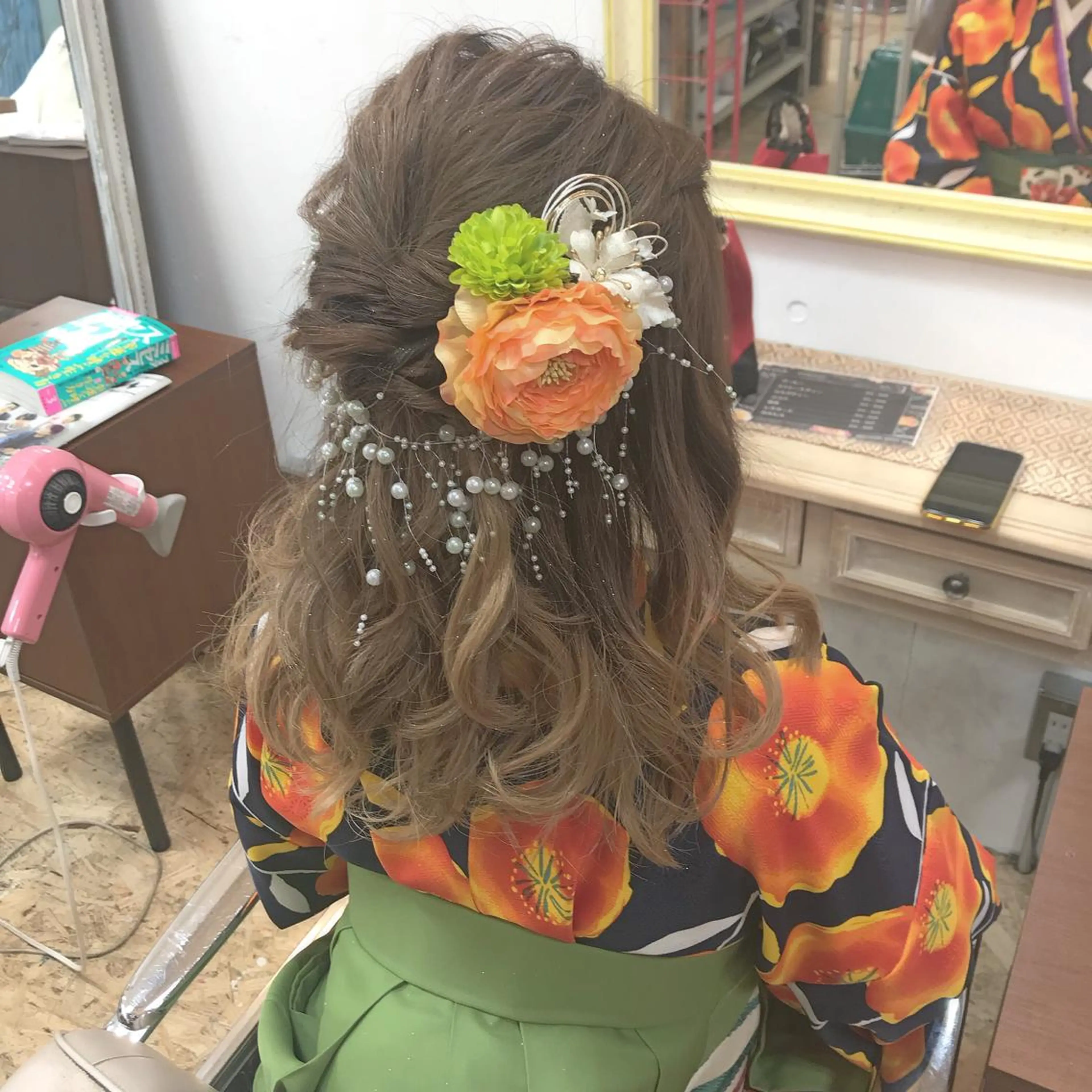 セミロング ヘアアレンジ 💘カラー人気Ｎｏ. １💘SAYAのヘアスタイル