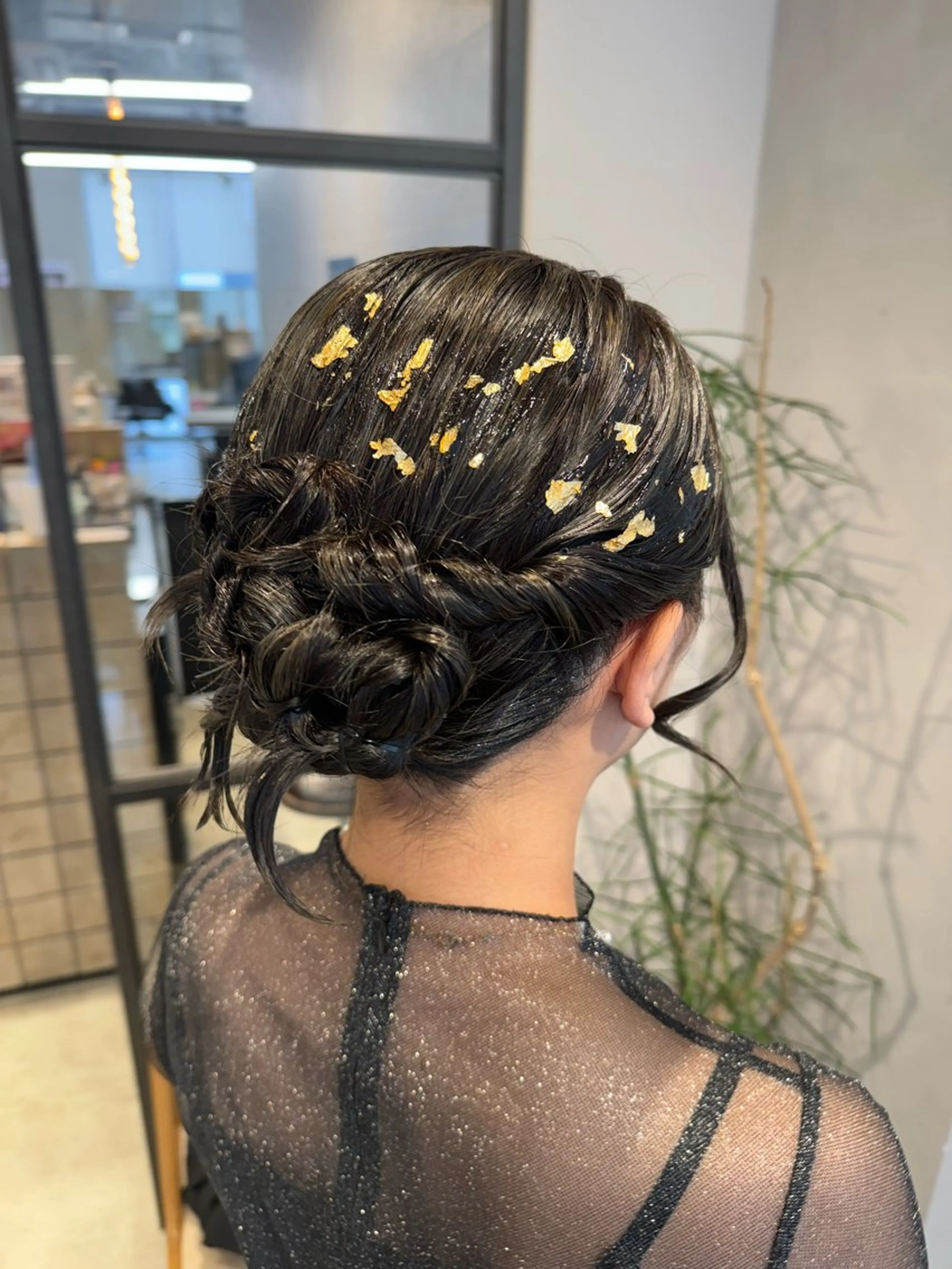 ミディアム ヘアアレンジ 透明感カラー✨艶髪 制作🌱山根あゆみのヘアスタイル