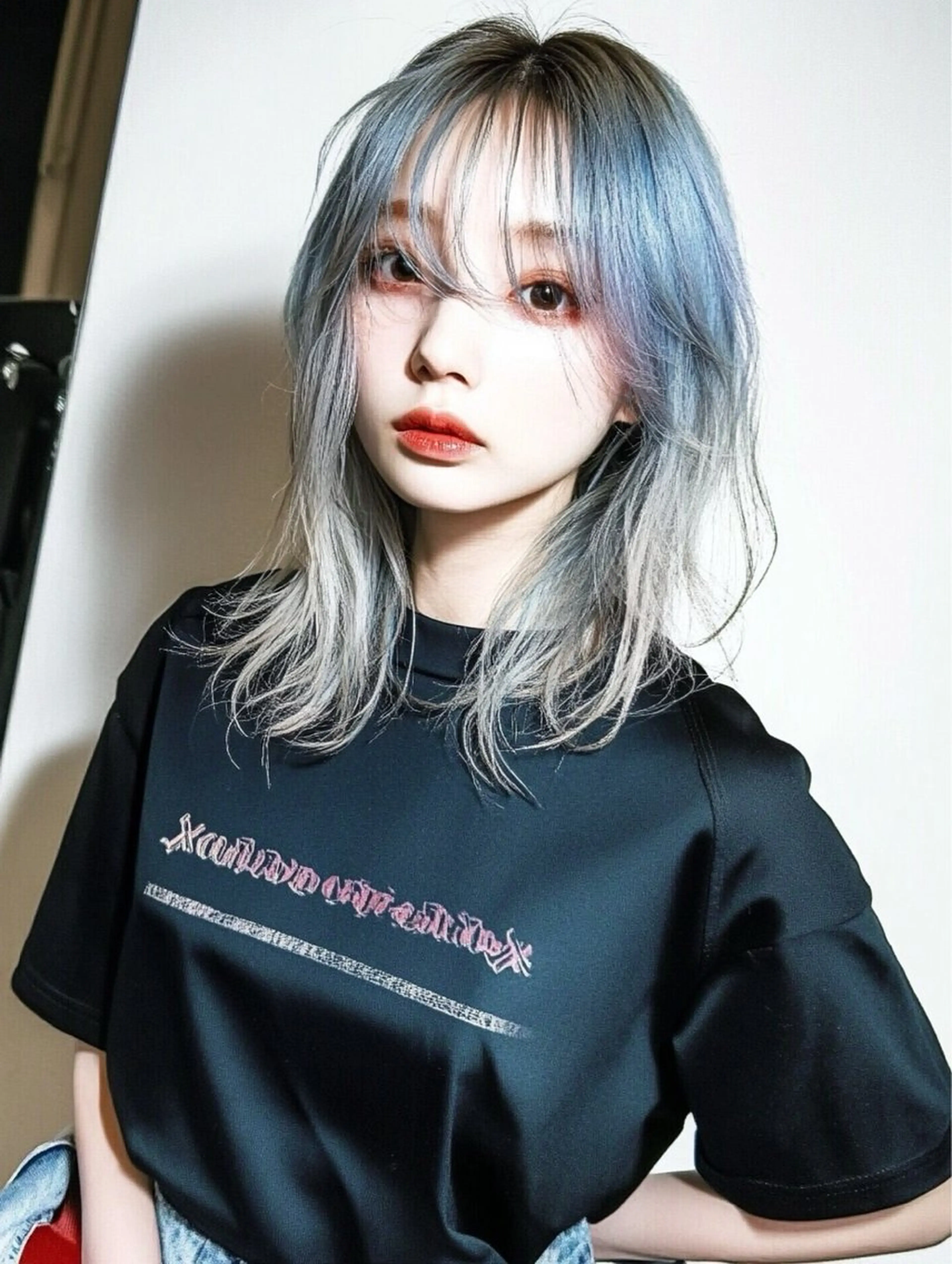 ロング カラー ユイ☆レイヤーカット ヘアセット/ブリーチのヘアスタイル