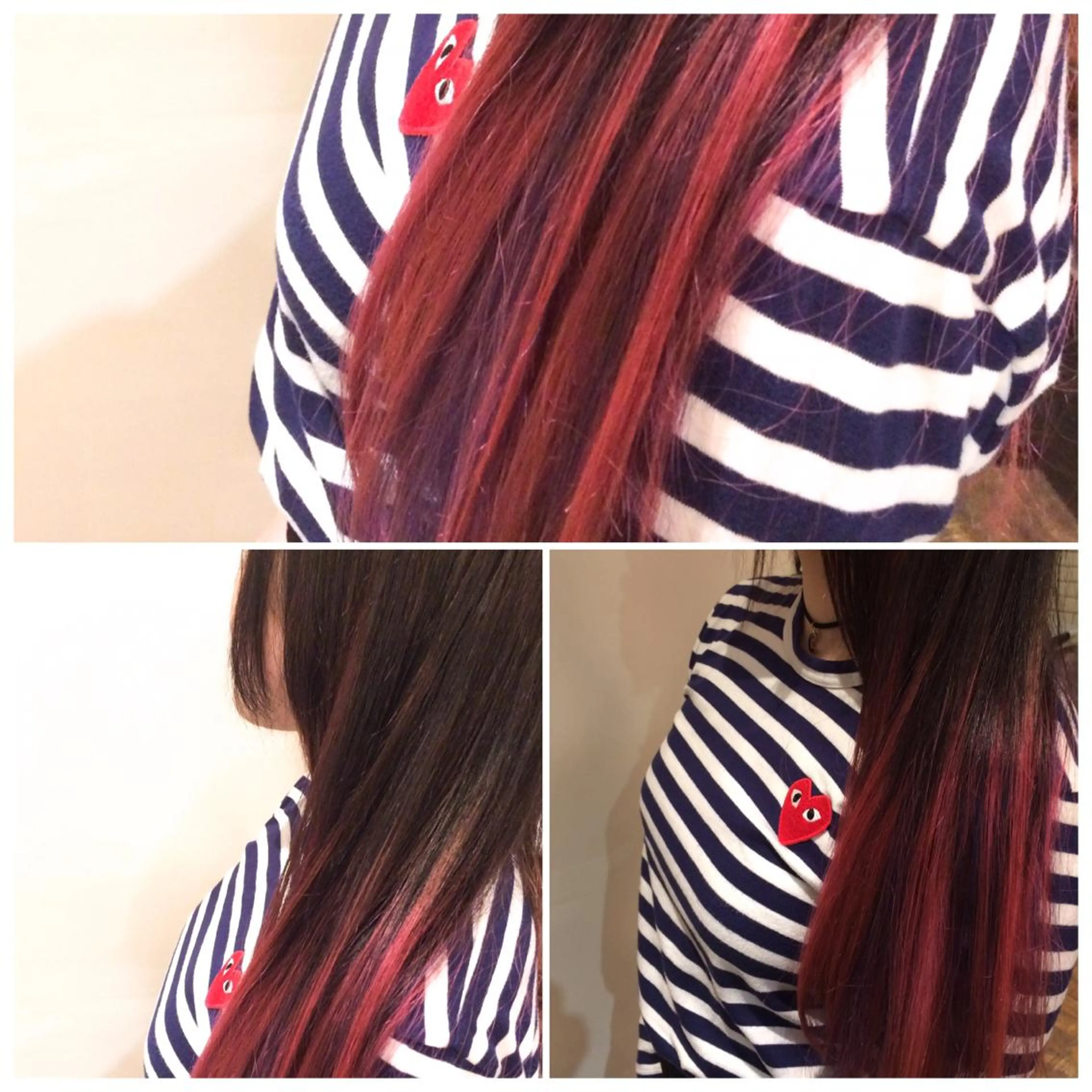 ロング カラー ピンクカラー ホワイト&レイヤーカ ットエクステ長畠俊輔のヘアスタイル