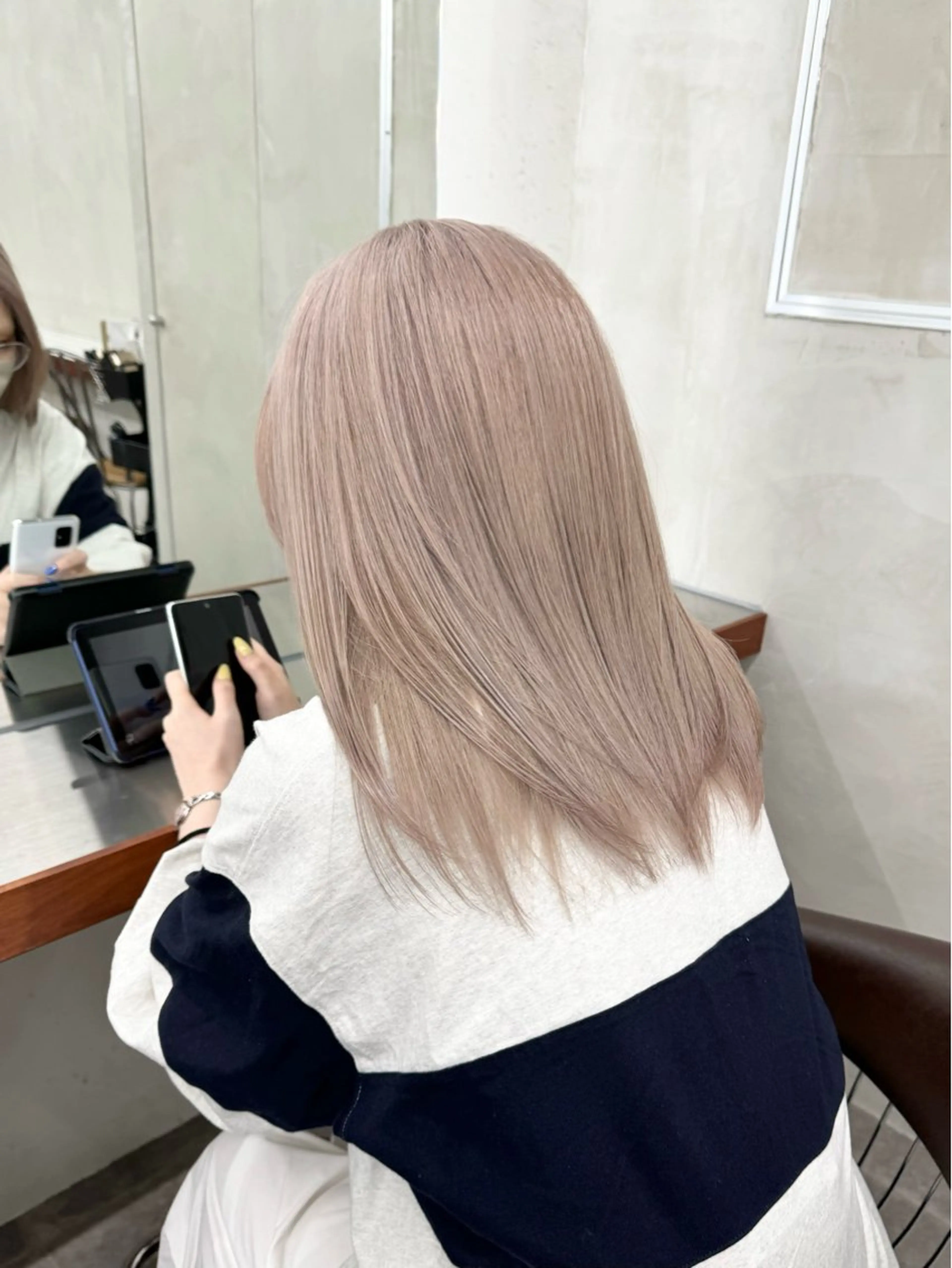 ロング カラー ベージュカラー ブリーチ ブロンド ブラウンカラー ケアブリーチ カット ヘアカラー トリートメント ブリーチ　ハイトーン 特化🌈フジタハルキのヘアスタイル