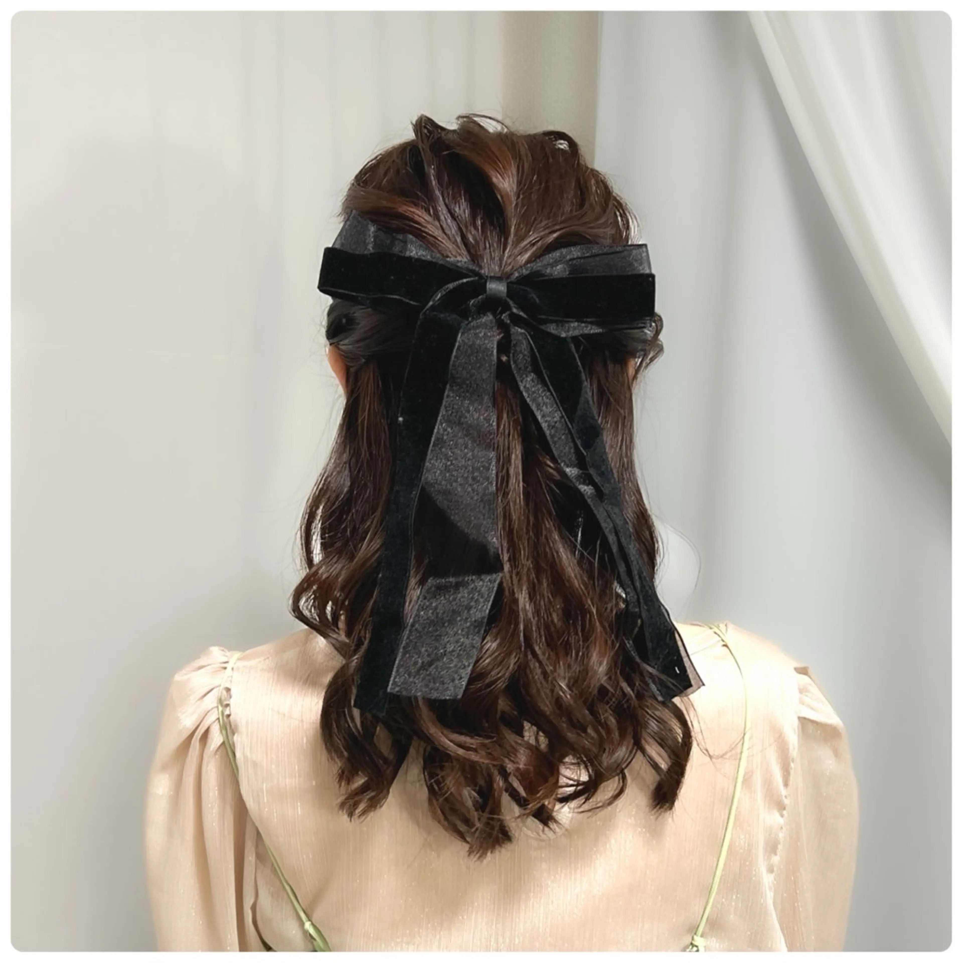 ヘアアレンジ ハーフアップ ヘアセット リクエスト受付中🪞 CHATEAUのヘアスタイル