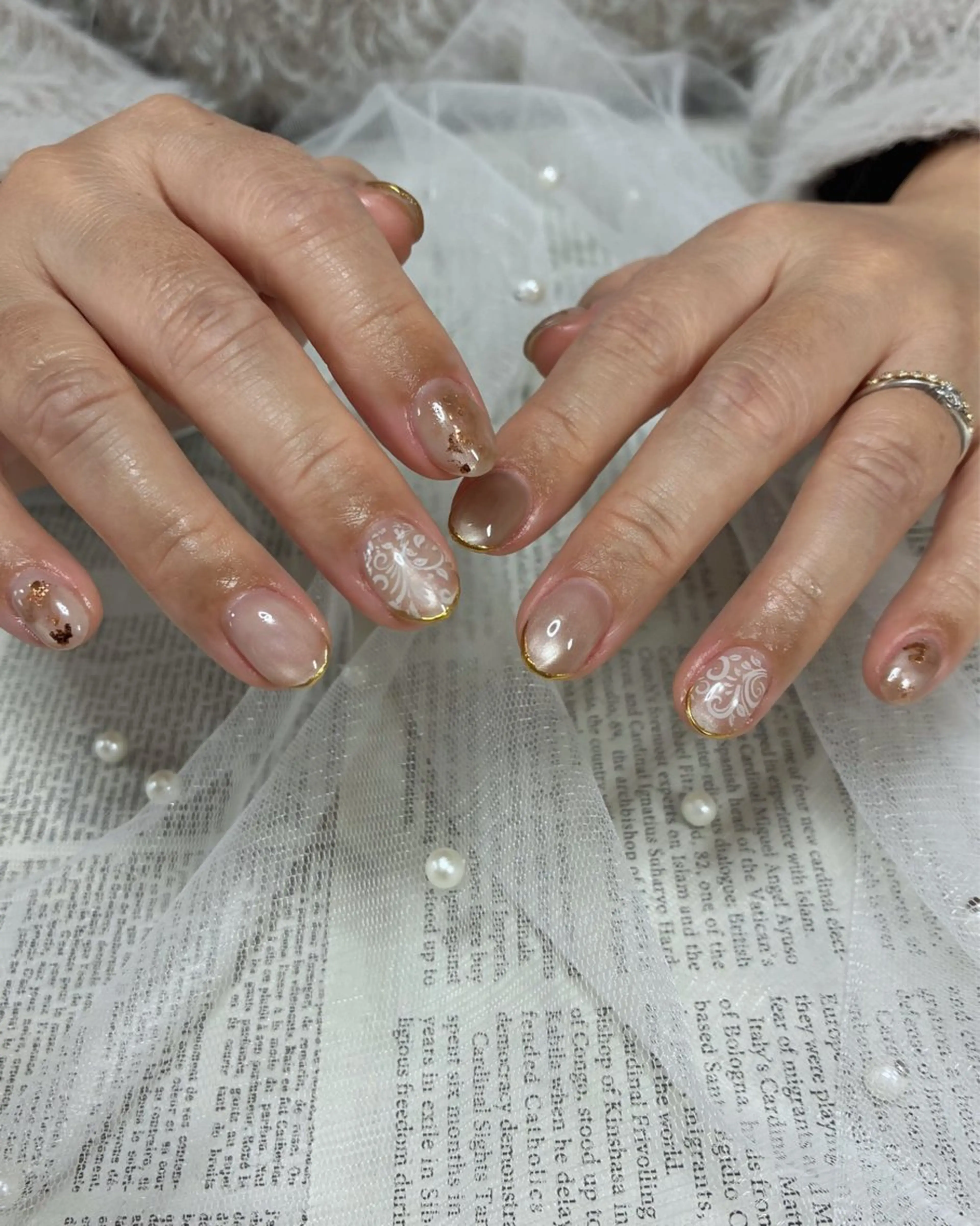 ネイル ニュアンスネイル shiki_nail 🪐のネイルデザイン