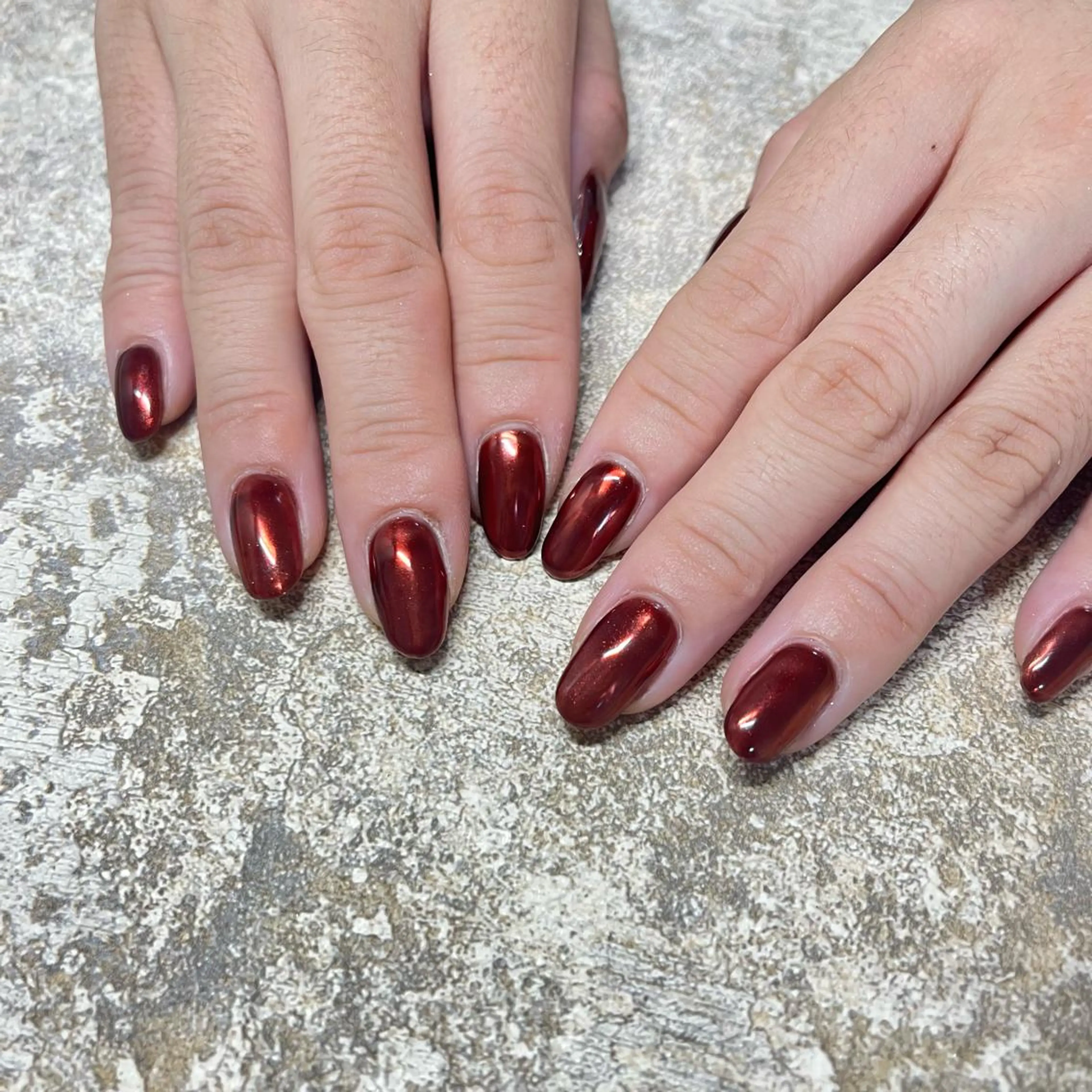 ネイル ミラーネイル キンジョウ ハルナのネイルデザイン