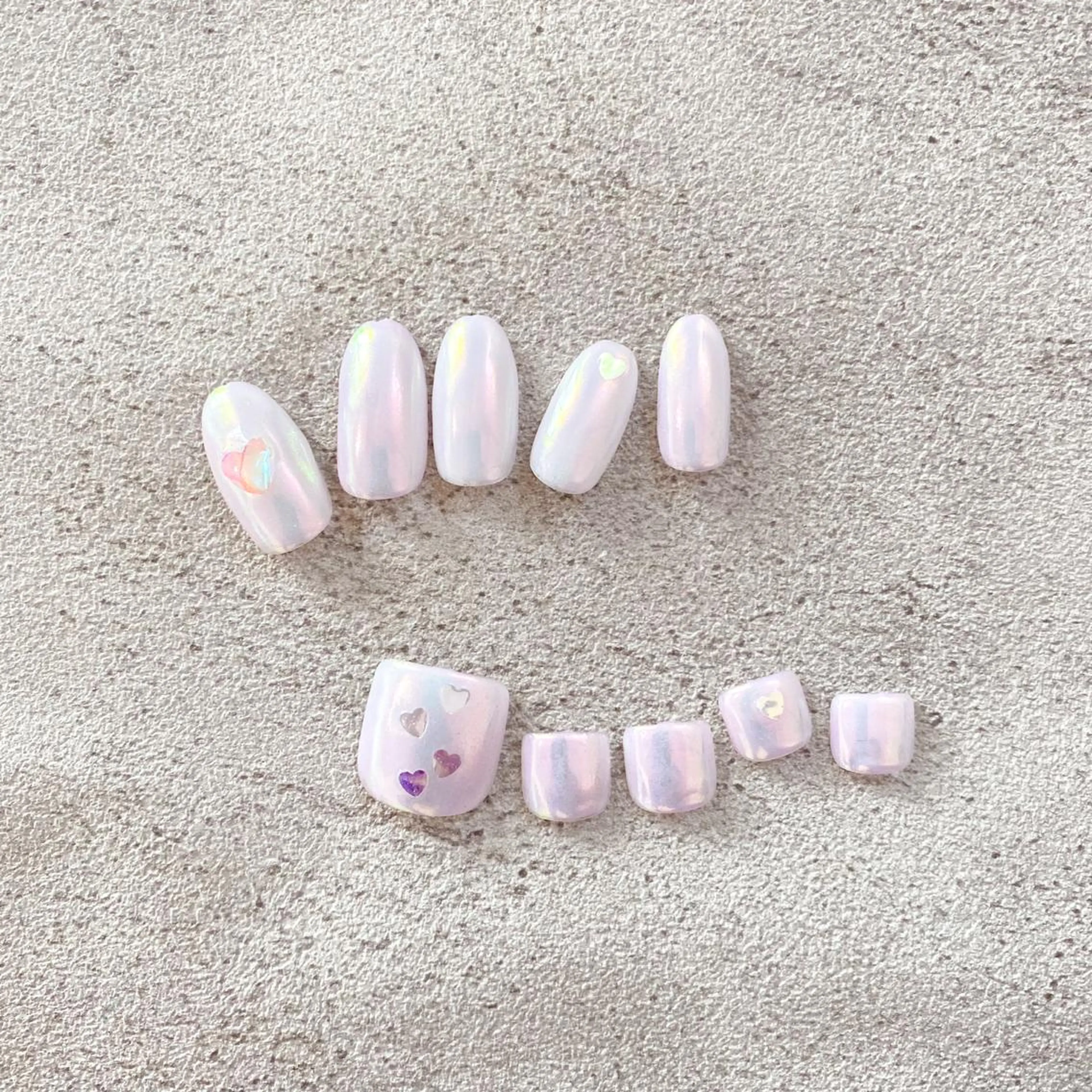 ネイル ゴテゴテ💙ワンホン リオナのネイルデザイン