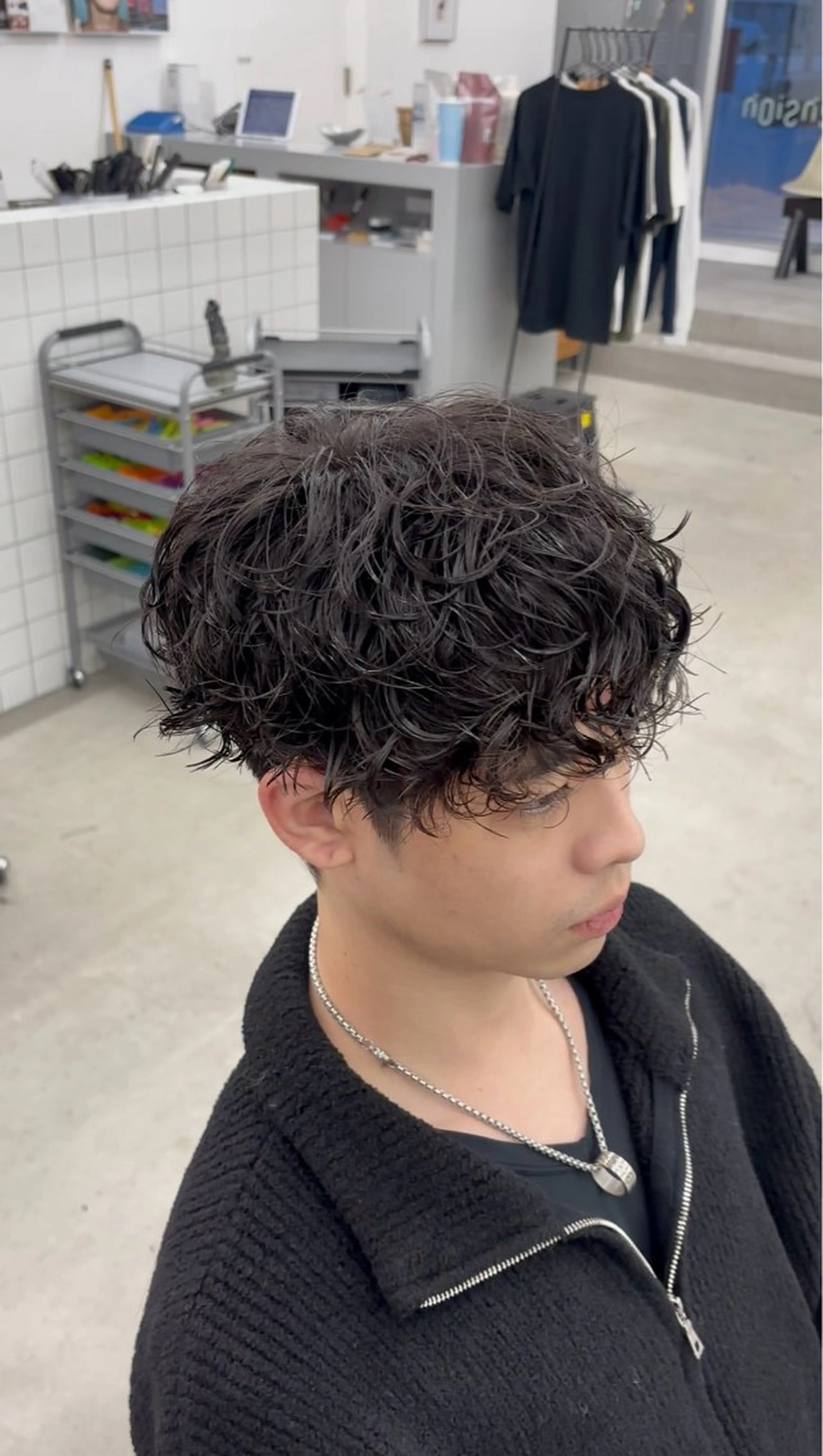 🔥初回クーポン🔥　mensカット＋スパイラルパーマ＋内部補修トリートメント　メンズ限定🎉の写真