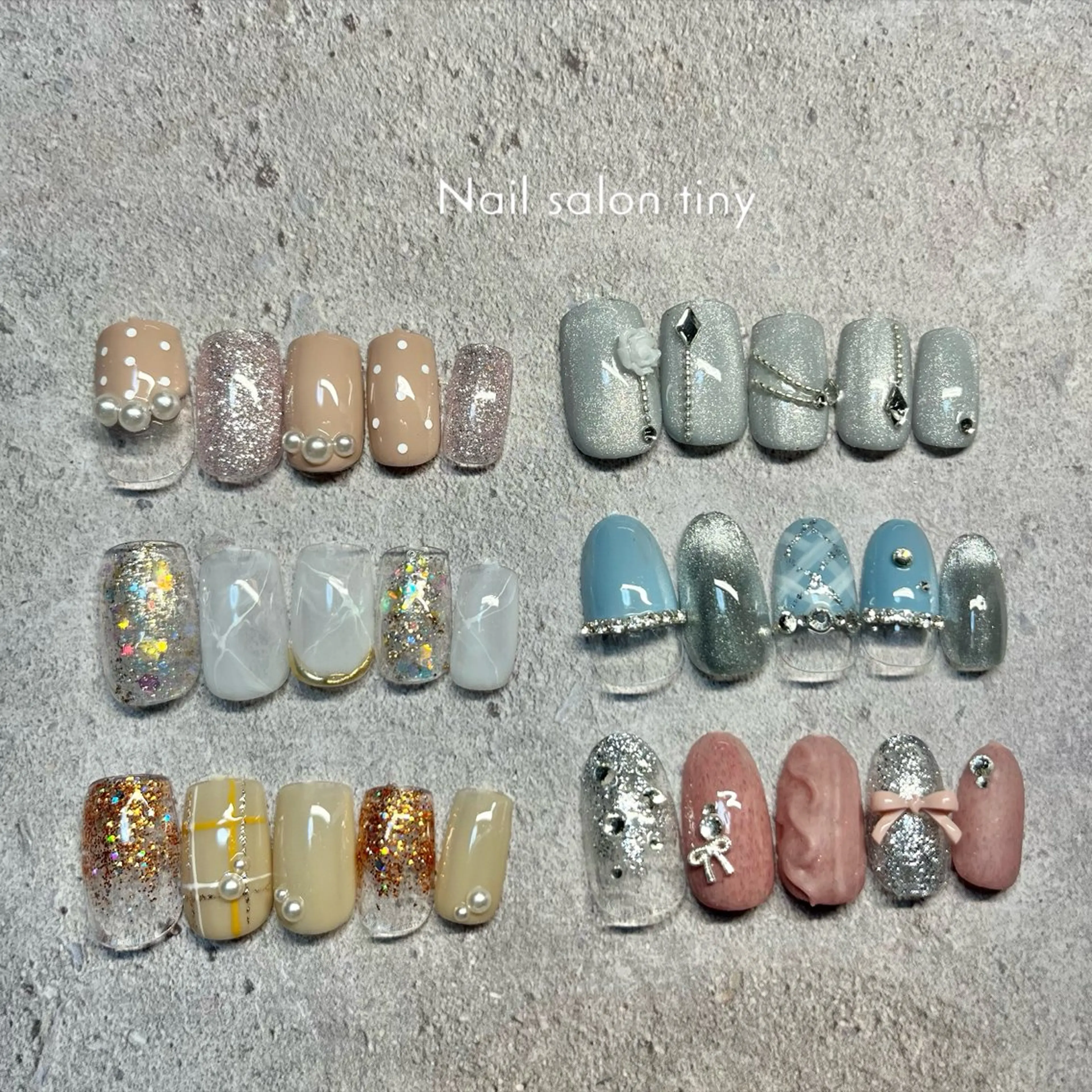 ネイル Nail salon tiny🩵のネイルデザイン