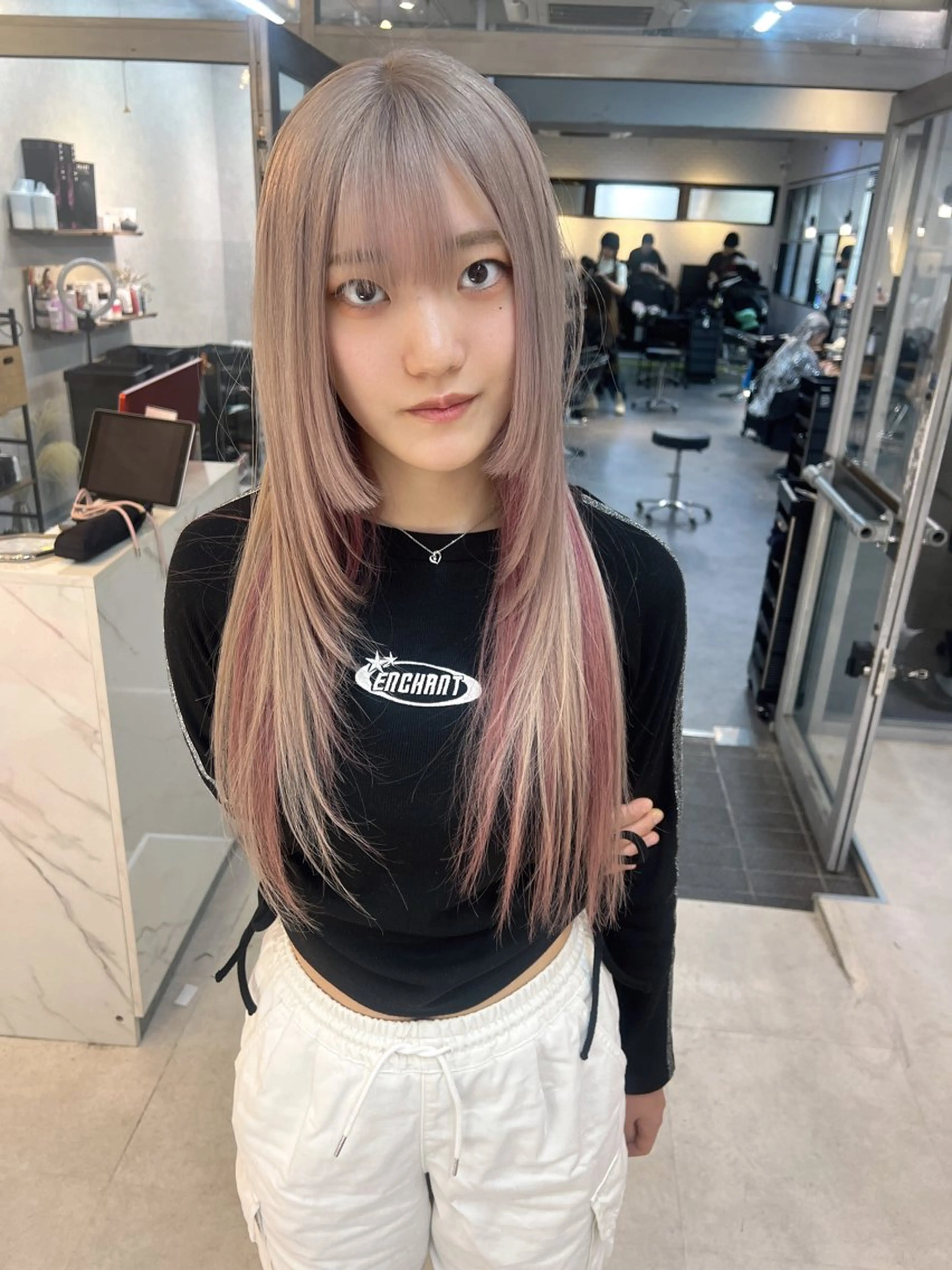 🌈姫カット＋ダブルカラー[ケアブリーチ]＋うる艶トリートメント🌈の写真