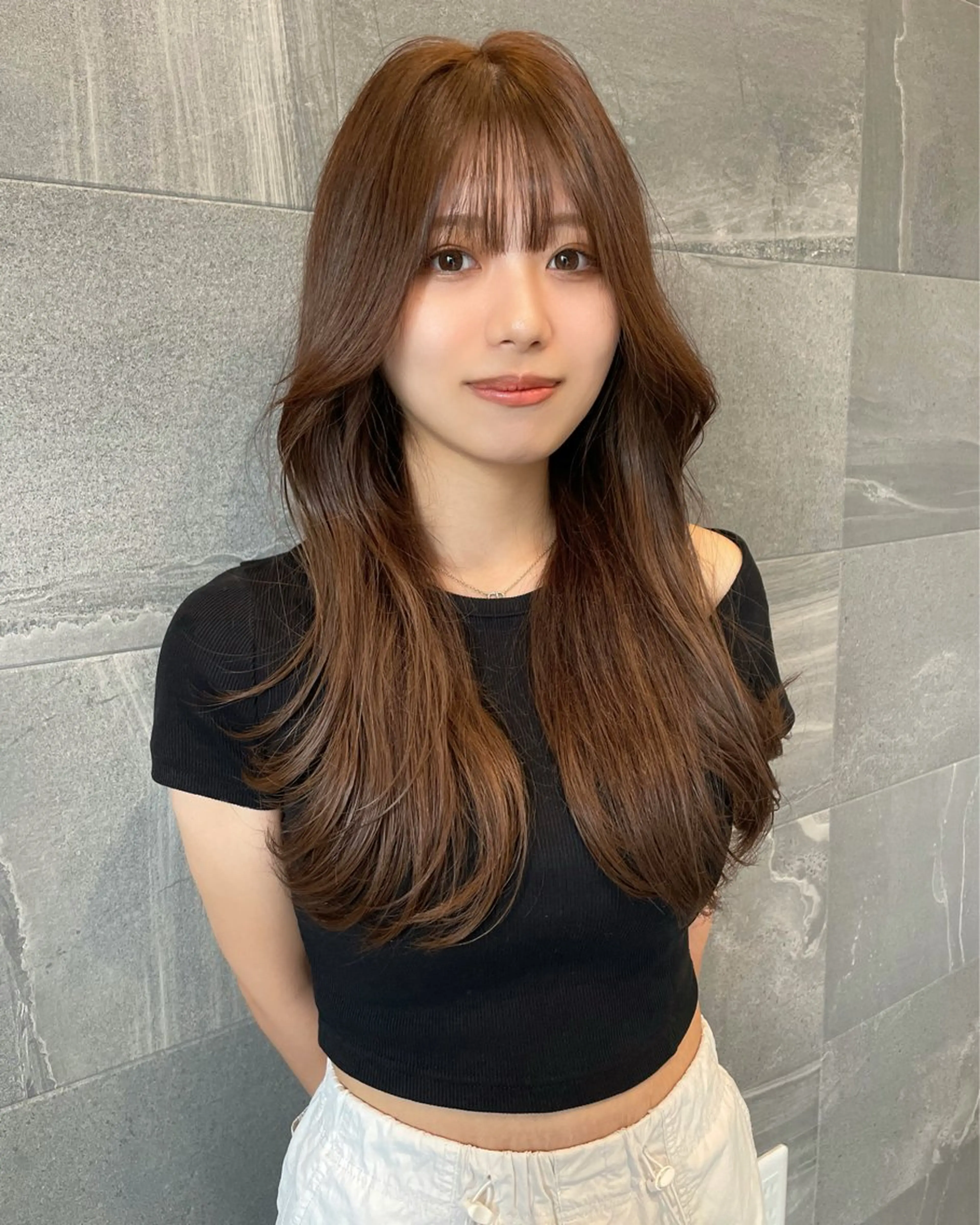 ロング ヘアカラー 透明カラー/レイヤー misaki °＊のヘアスタイル