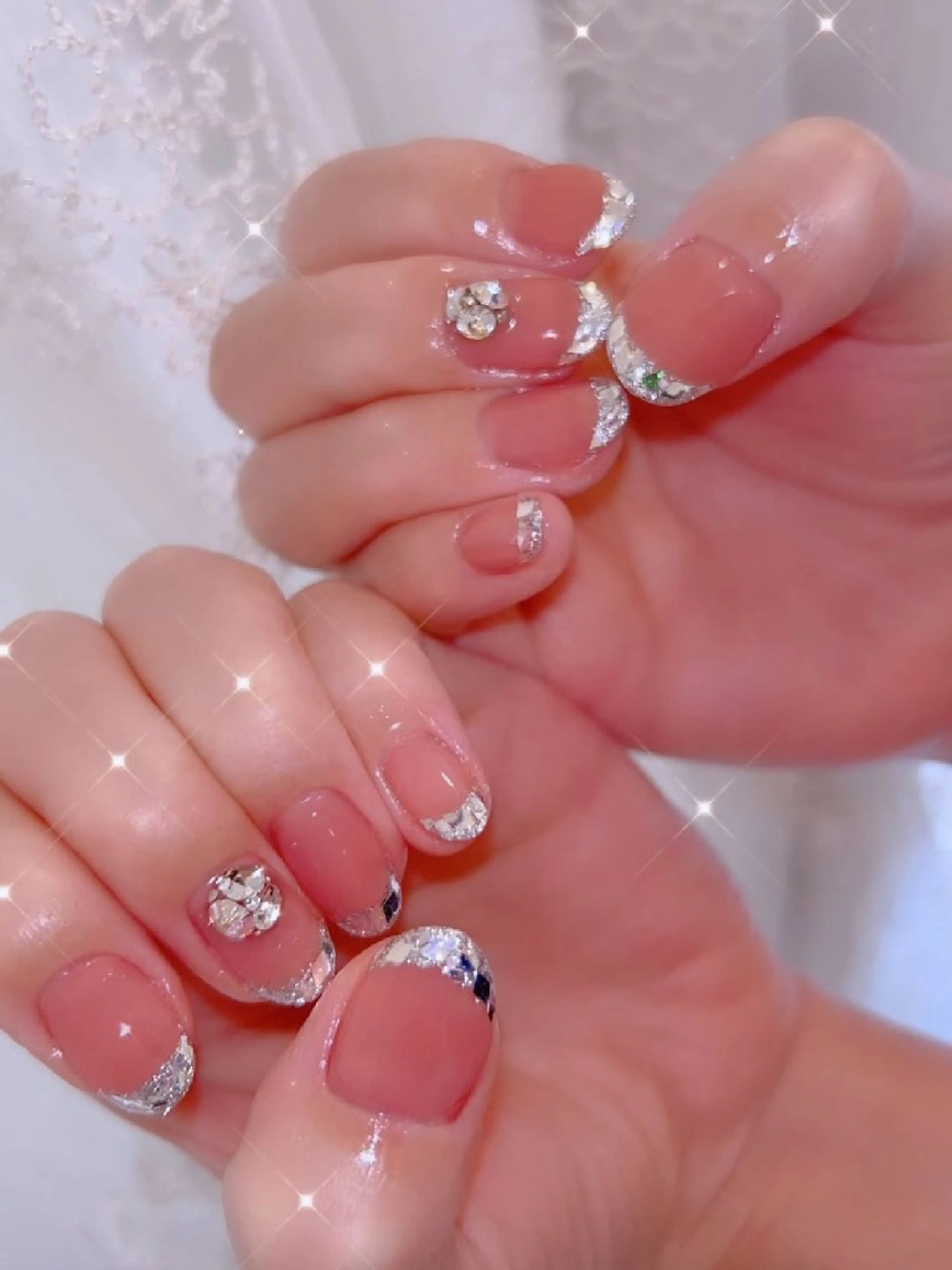 ネイル 長さ出し ジェルネイル 韓国ネイル マグネットネイル ニュアンスネイル ハンドネイル I LOVE ME NAIL.｡.:*♡のネイルデザイン