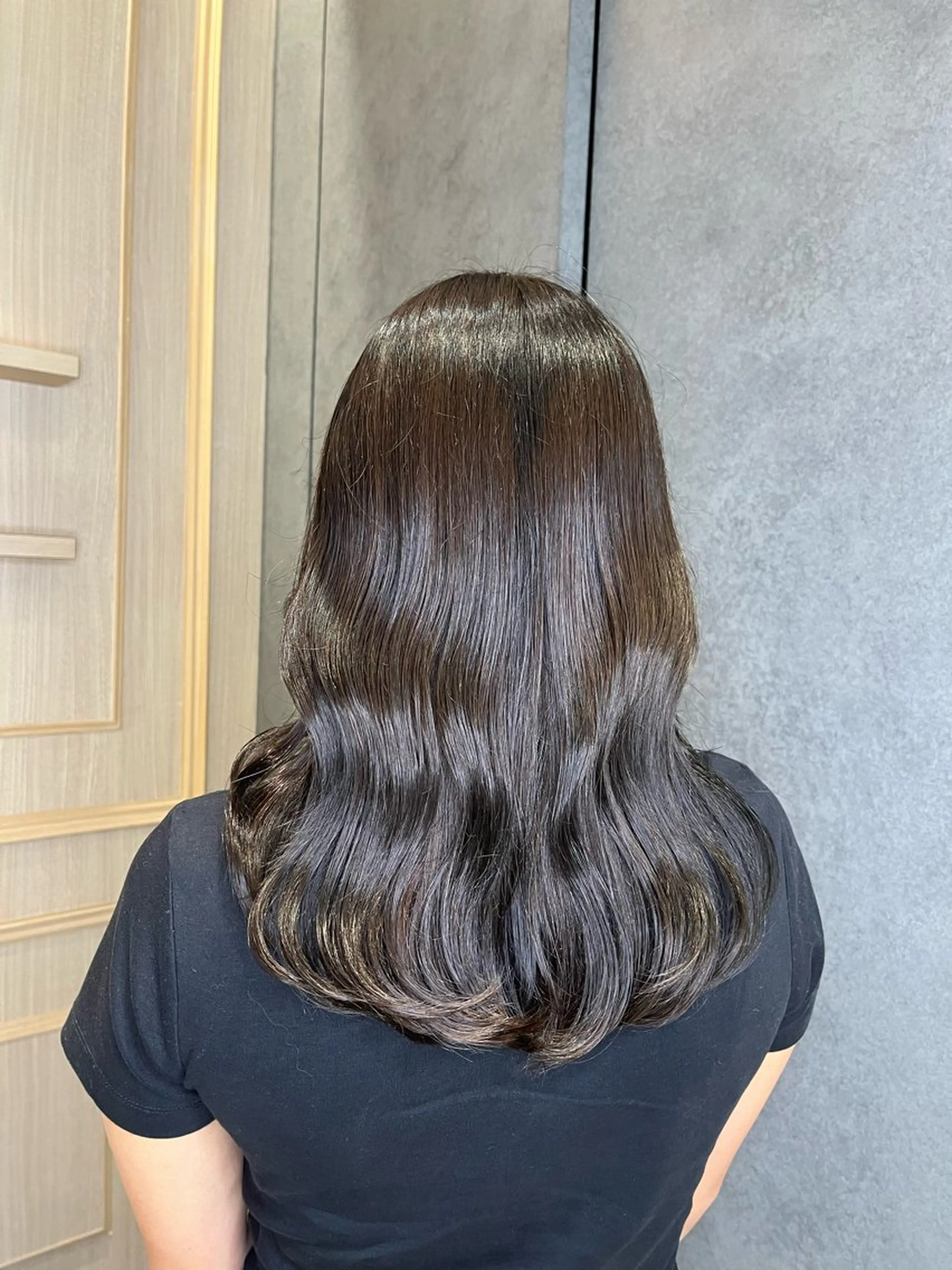ミディアム カラー 名駅/大人韓国ヘア 艶カラー/Rihoのヘアスタイル