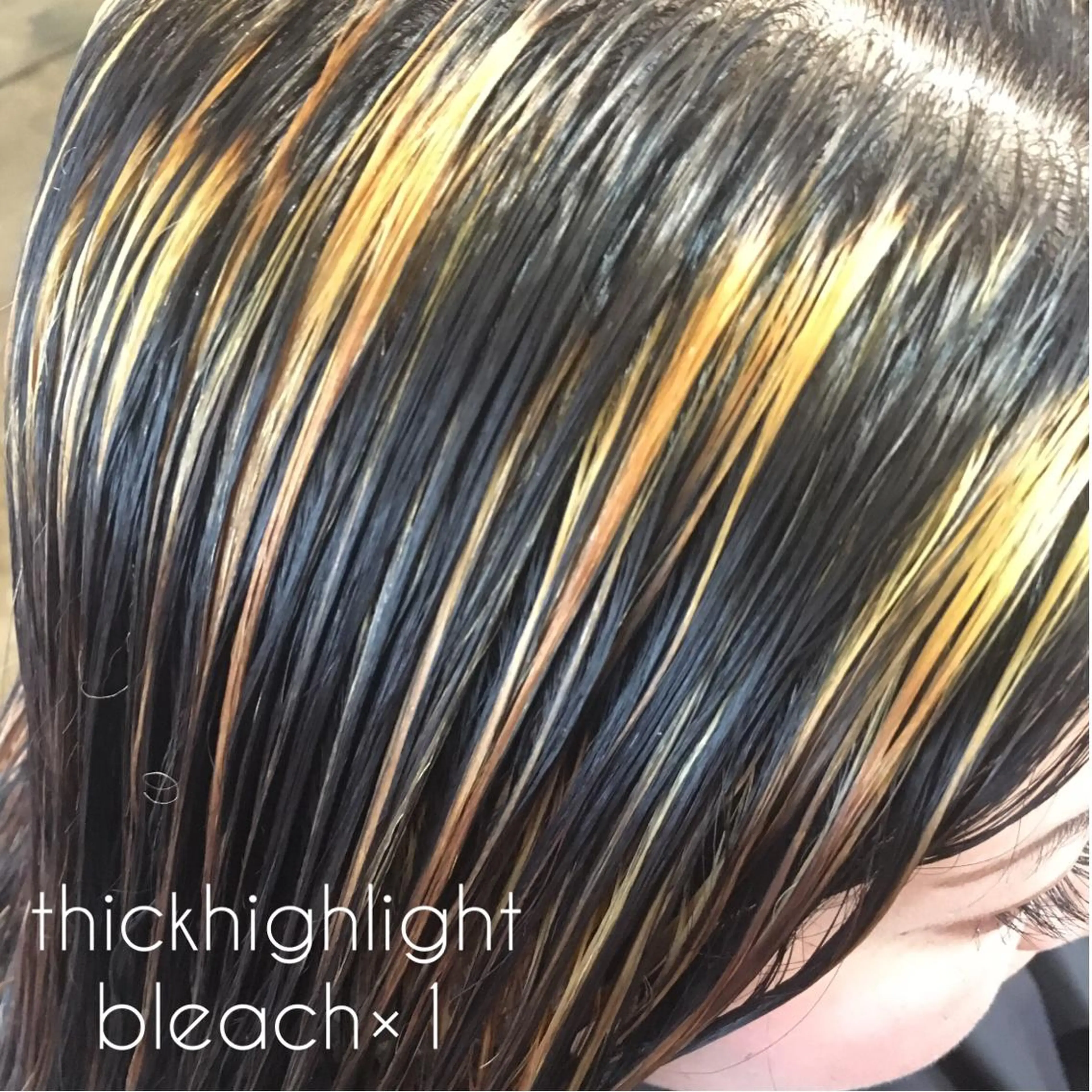 ミディアム カラー ヘアアレンジ ハイライトカラー ハイライト ヘアカラー ヘアセット 表参道Lise おおいしおりのヘアスタイル