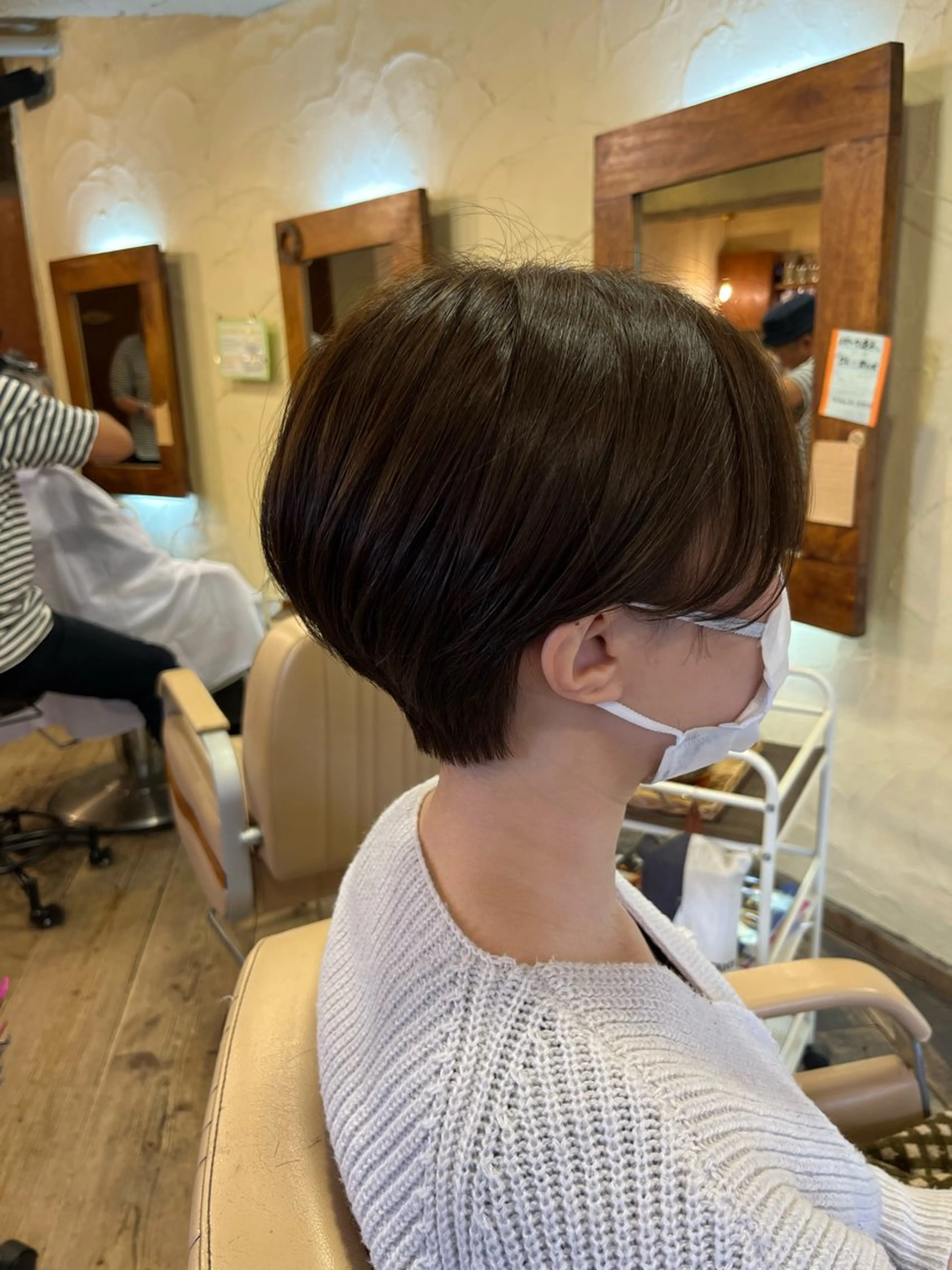 ショート ハンサムショート ショートヘア カット ヘアカラー トリートメント 柘植 雅大のヘアスタイル