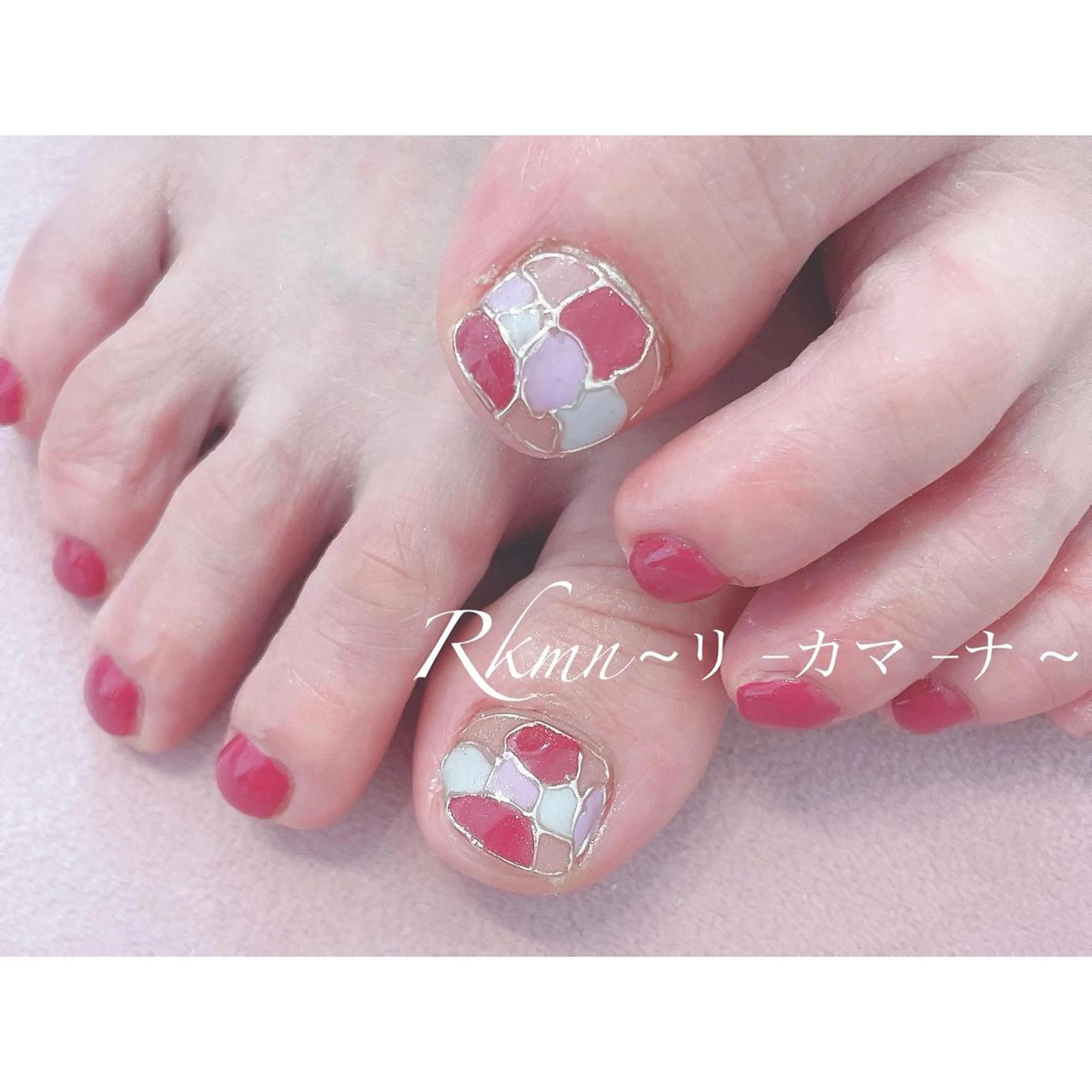 ネイル アートネイル フレンチネイル ジェルネイル グラデーション ミラーネイル ハンドネイル フットネイル ハンドケア Rkmn ~リ-カマ-ナ~のネイルデザイン