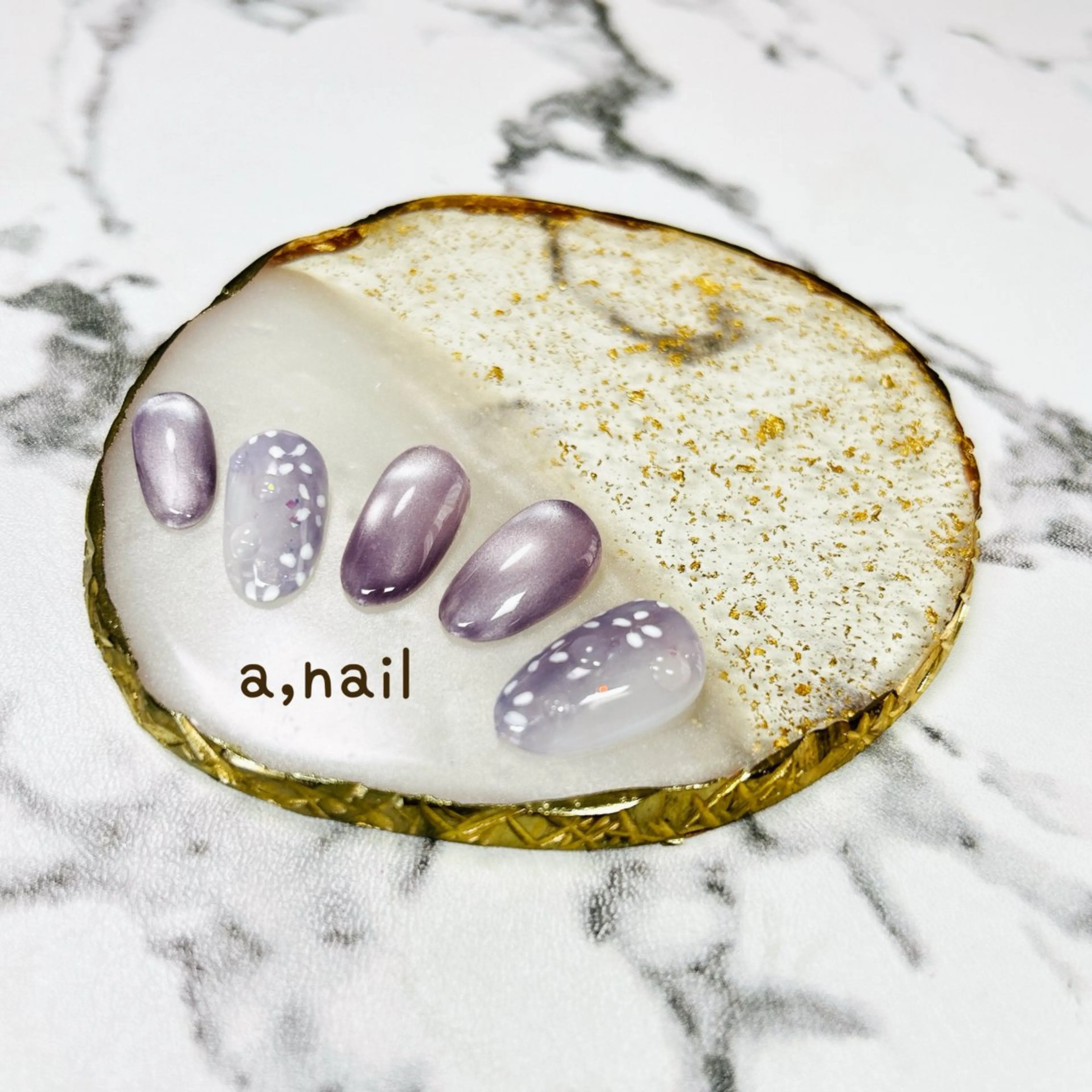 ネイル マグネットネイル シンプルネイル ハンドネイル ネイルサロン エーネイルのネイルデザイン