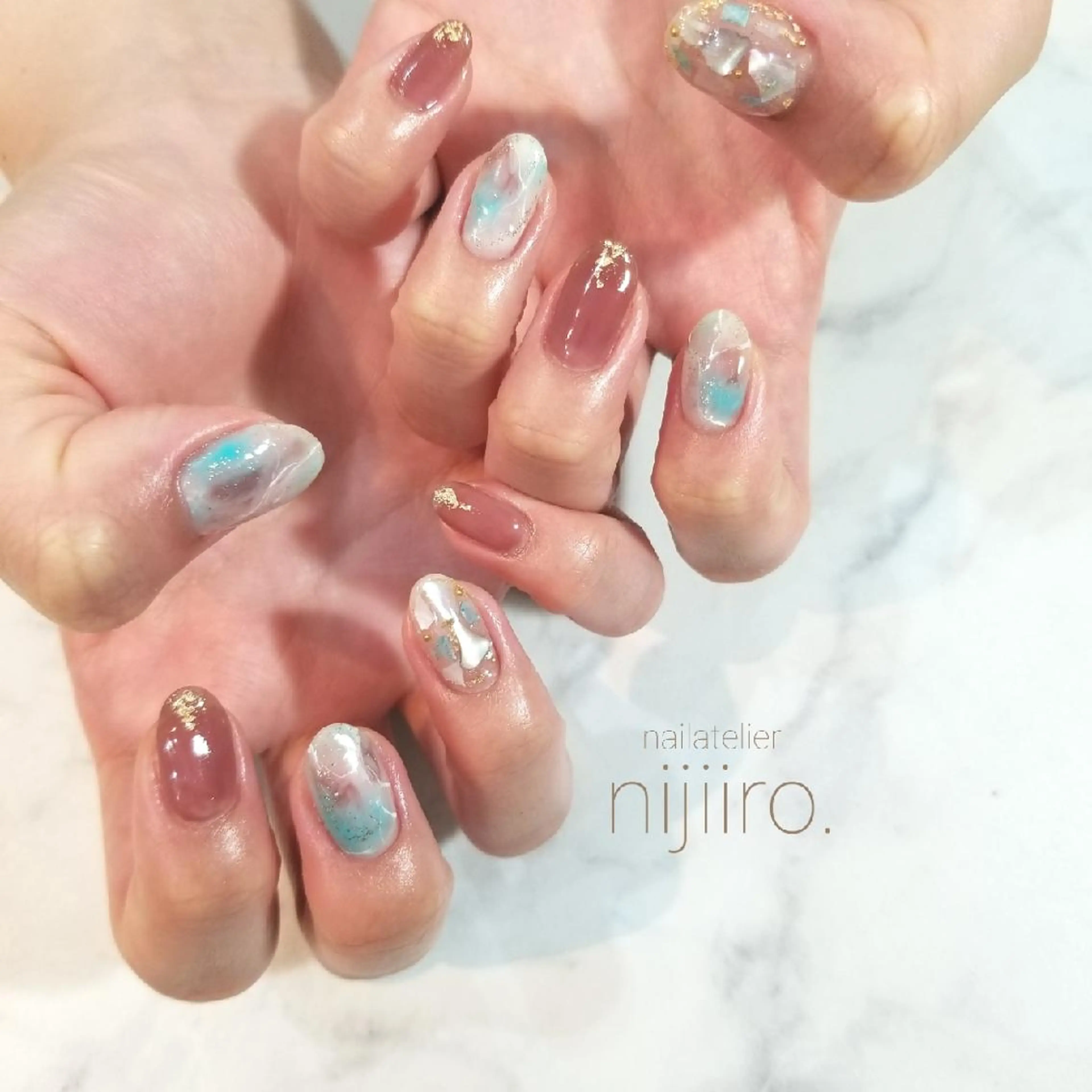 ネイル ニュアンスネイル ハンドネイル nijiiro🌈 サトウのネイルデザイン