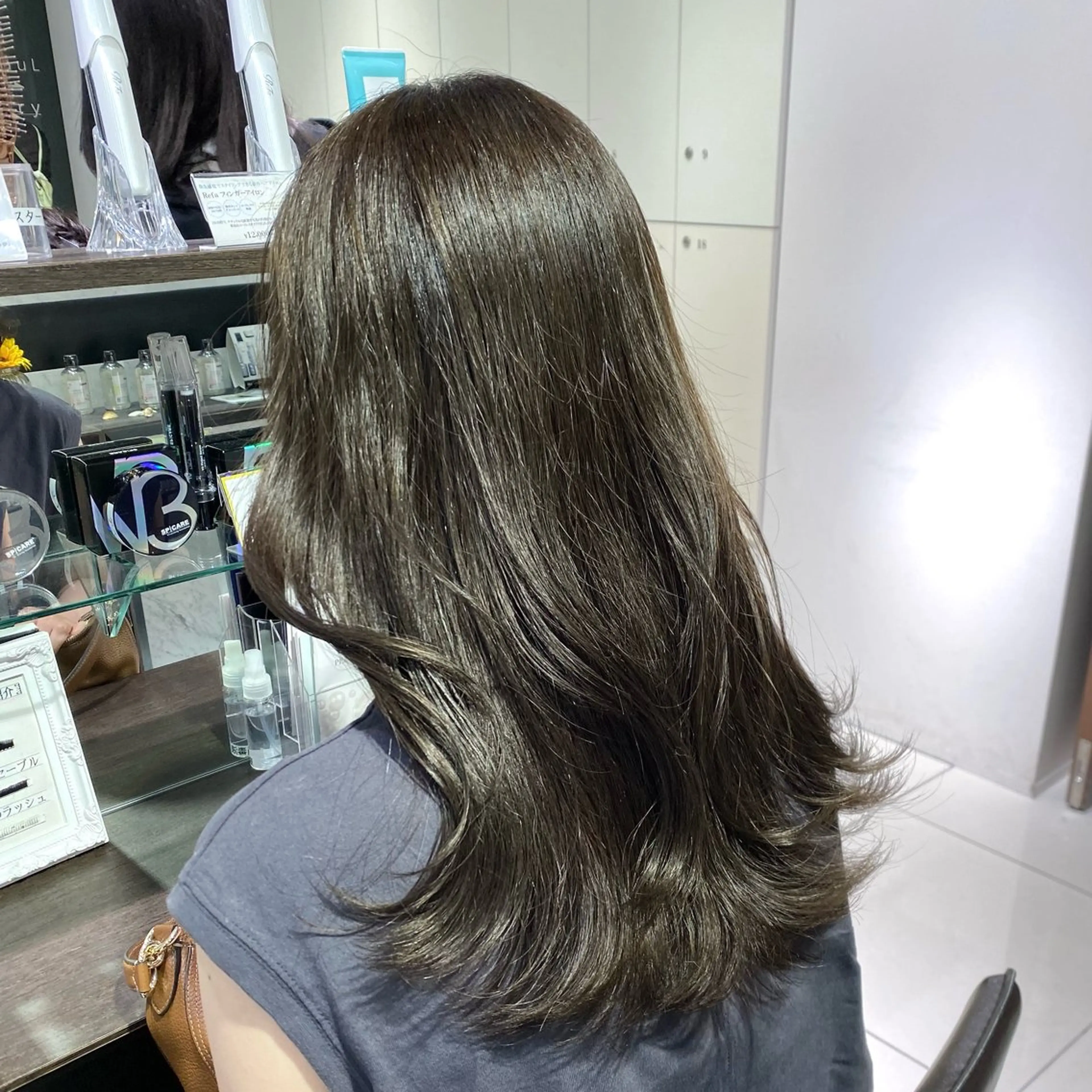 セミロング カラー ヘアアレンジ ブリーチなしカラー /新百合ヶ丘/安形翔のヘアスタイル