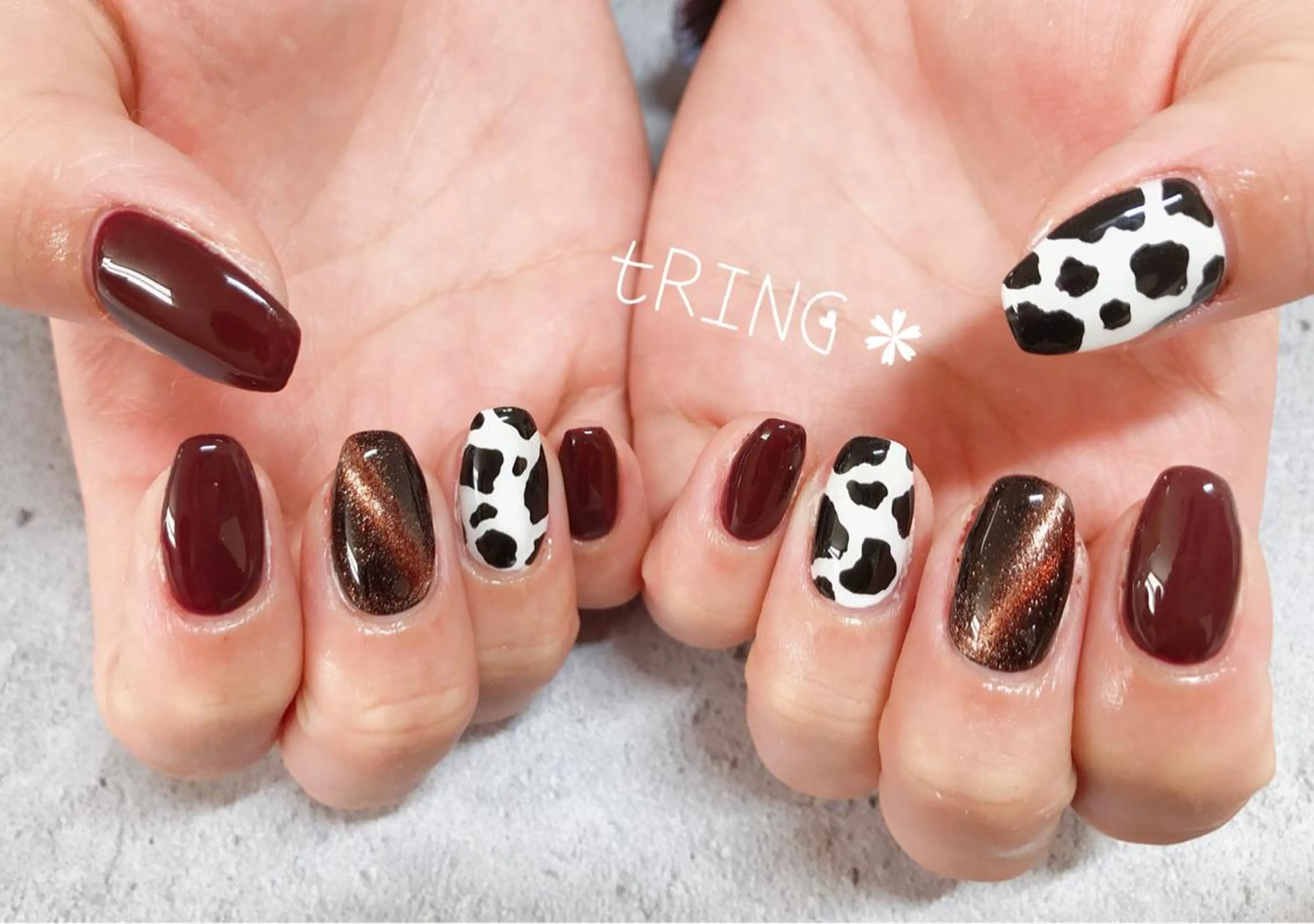ネイル ハンドネイル tRING＊ しいの木台のネイルデザイン